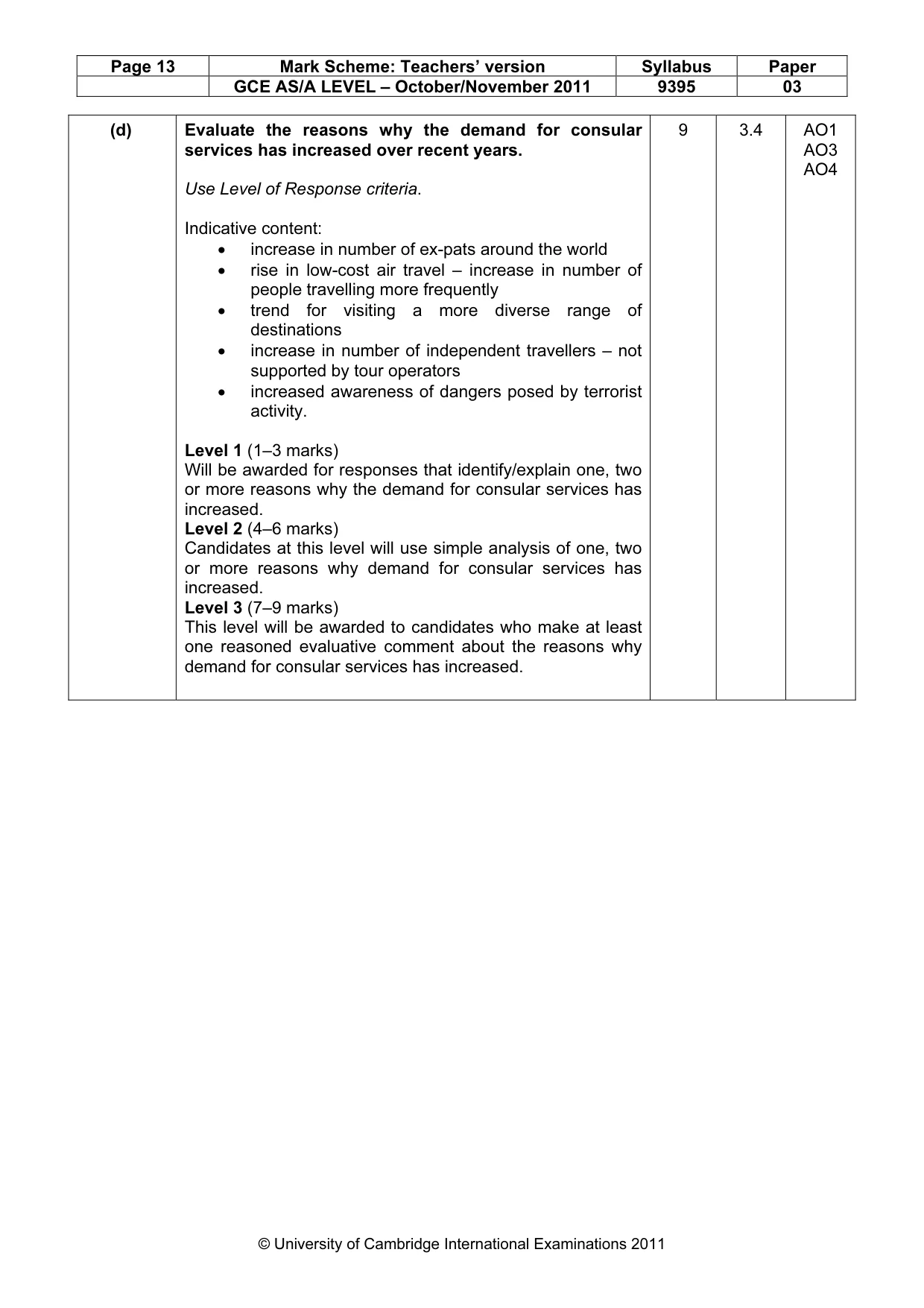 Mark scheme, page 13 of 13