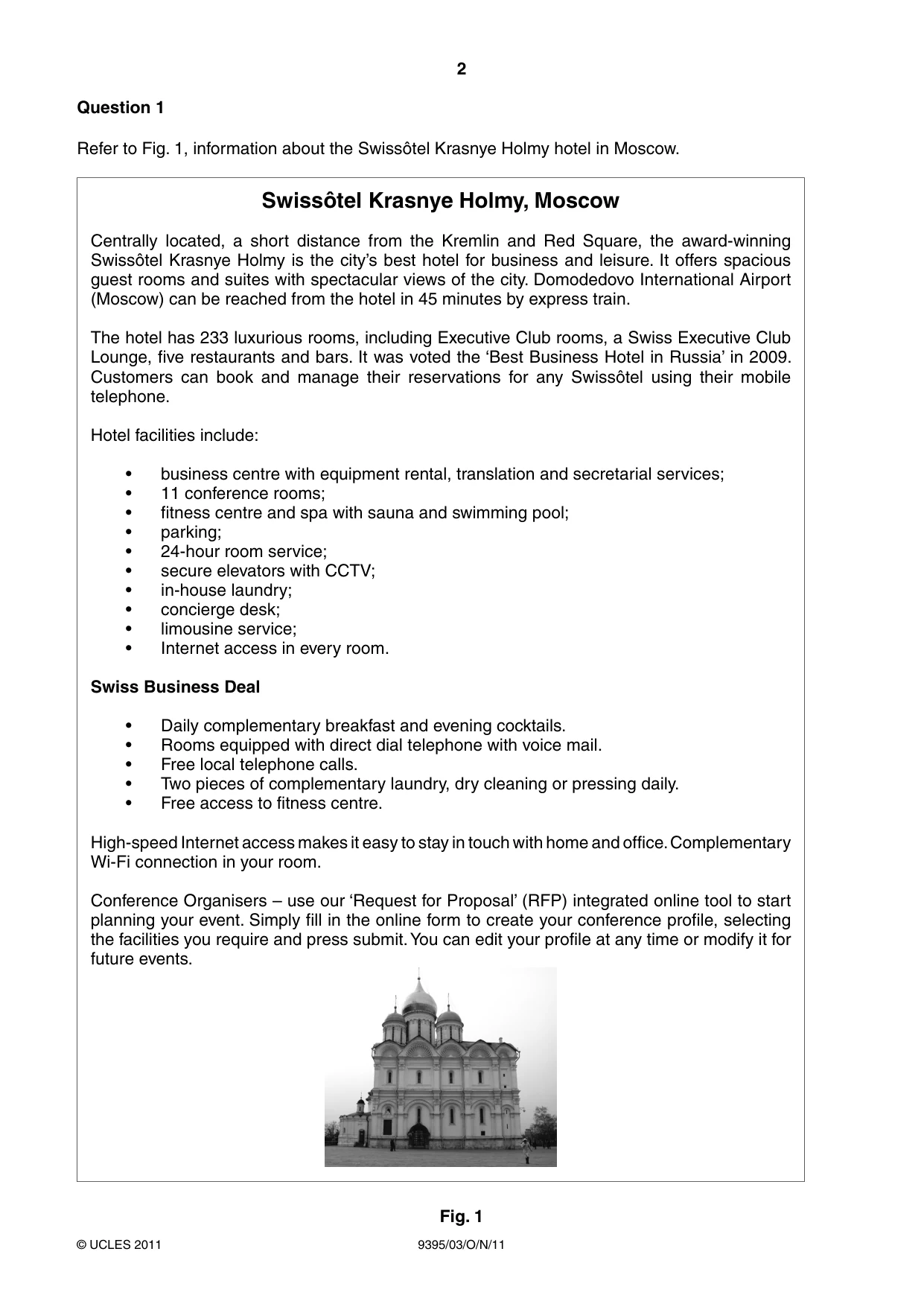 Cambridge A Level Travel and Tourism 9395 2011 Oct/Nov Paper 3 · Variant 1 question paper, page 2 of 16