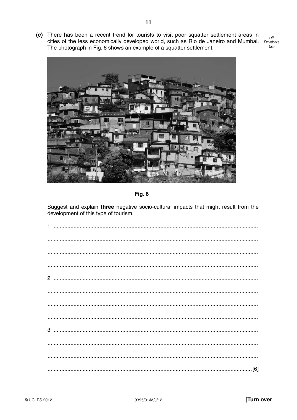 Cambridge A Level Travel and Tourism 9395 2012 May/June Paper 1 · Variant 1 question paper, page 11 of 16
