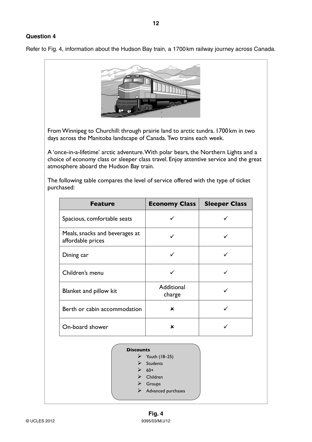 Cambridge A Level Travel and Tourism 9395 2012 May/June Paper 3 · Variant 1 question paper, page 12 of 16
