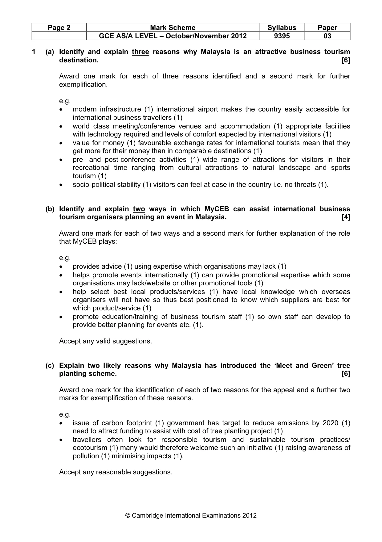 Mark scheme, page 2 of 8