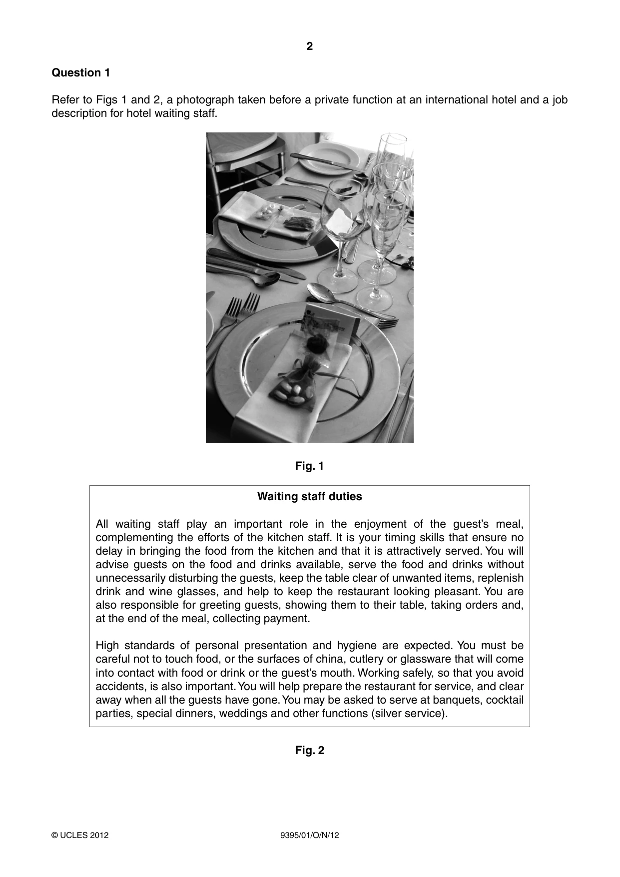 Cambridge A Level Travel and Tourism 9395 2012 Oct/Nov Paper 1 · Variant 1 question paper, page 2 of 20