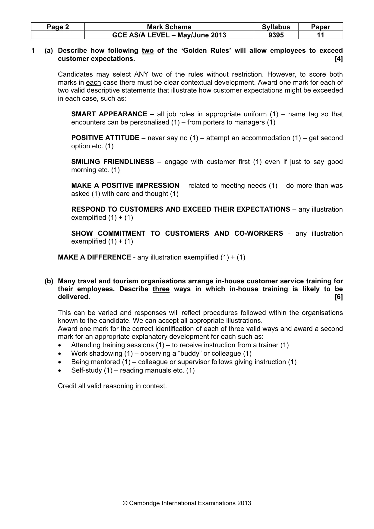 Mark scheme, page 2 of 9
