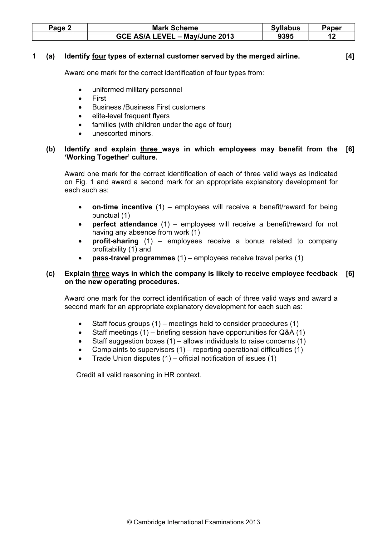 Mark scheme, page 2 of 8