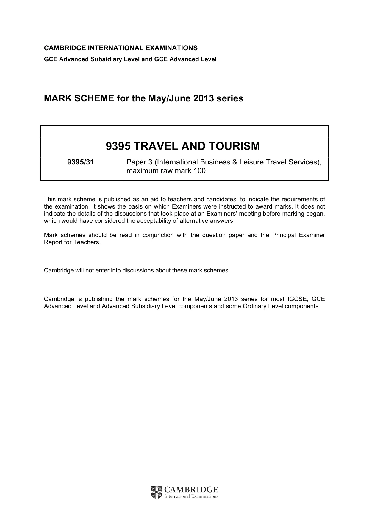 Mark scheme, page 1 of 10