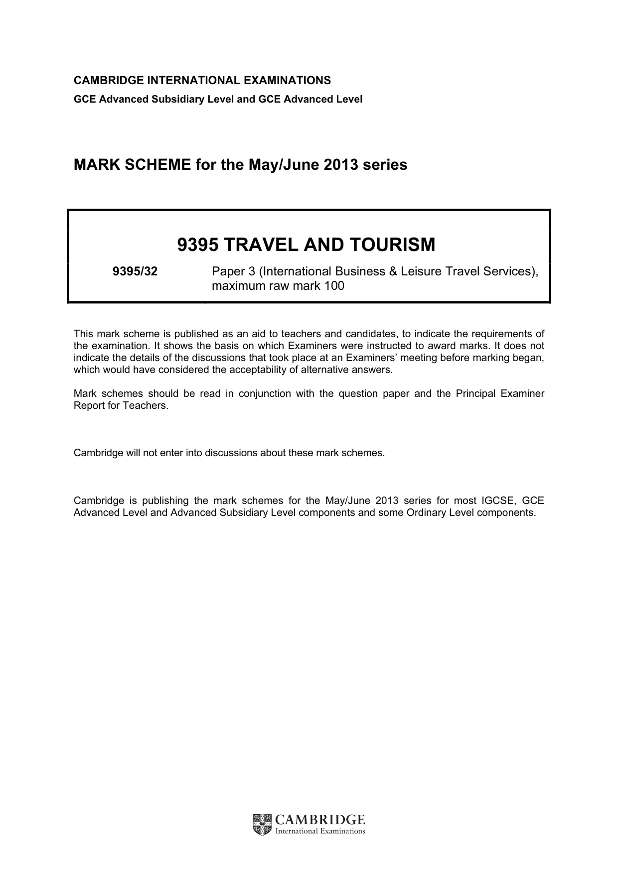Mark scheme, page 1 of 10