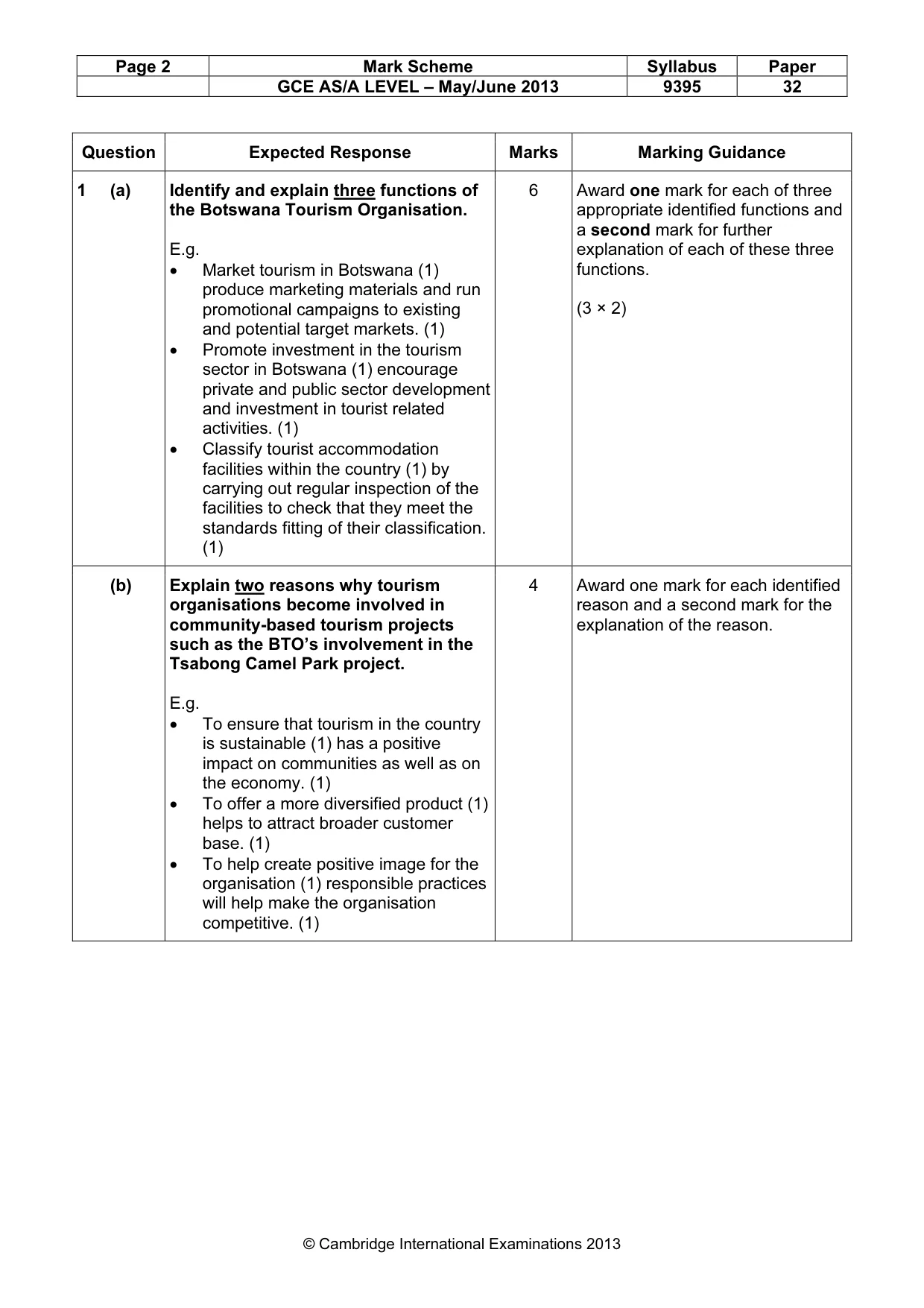 Mark scheme, page 2 of 10
