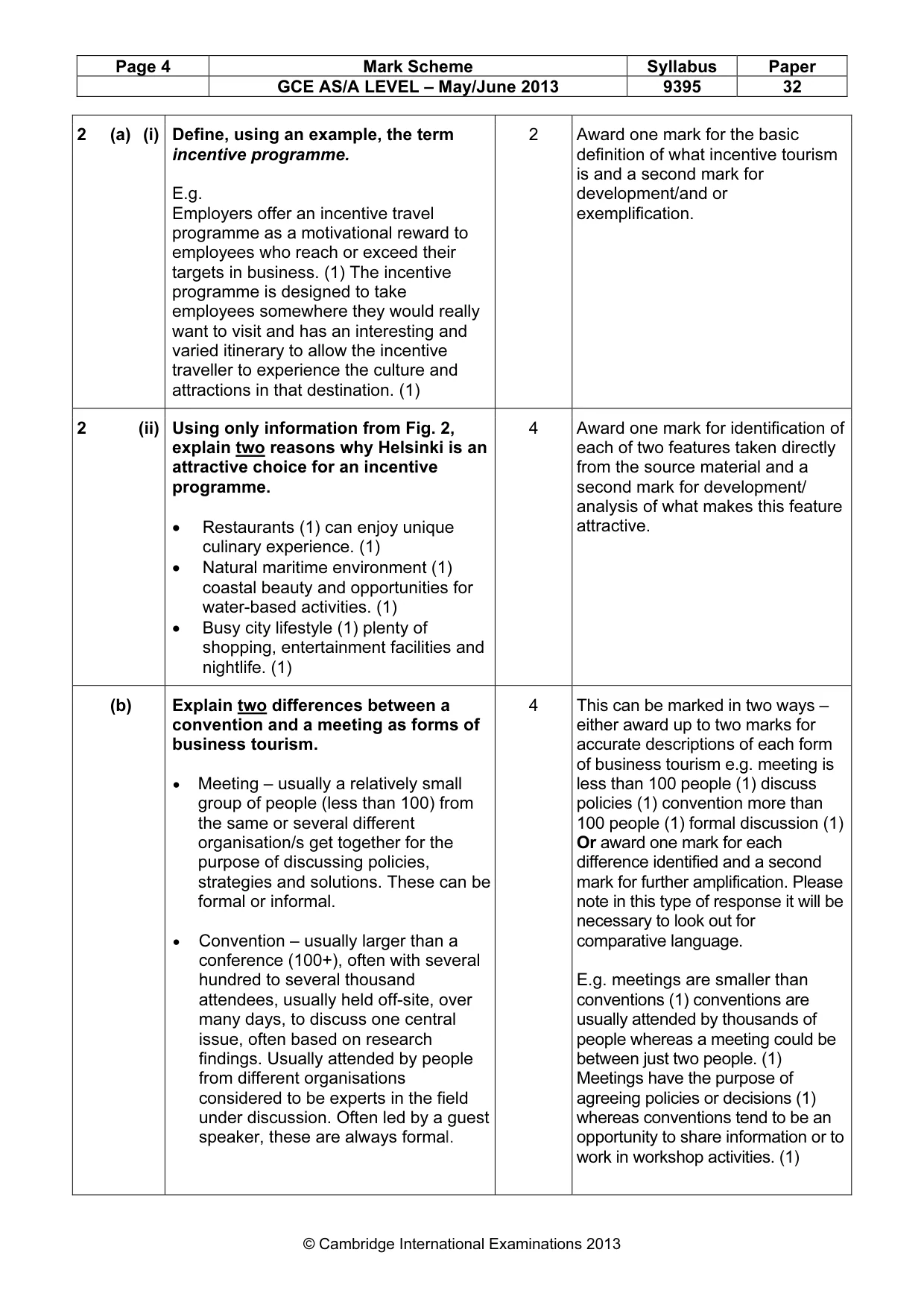 Mark scheme, page 4 of 10