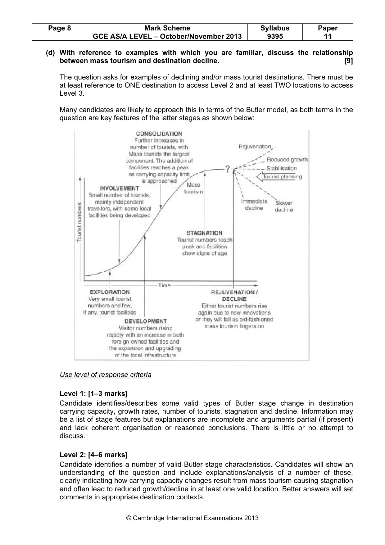 Mark scheme, page 8 of 10