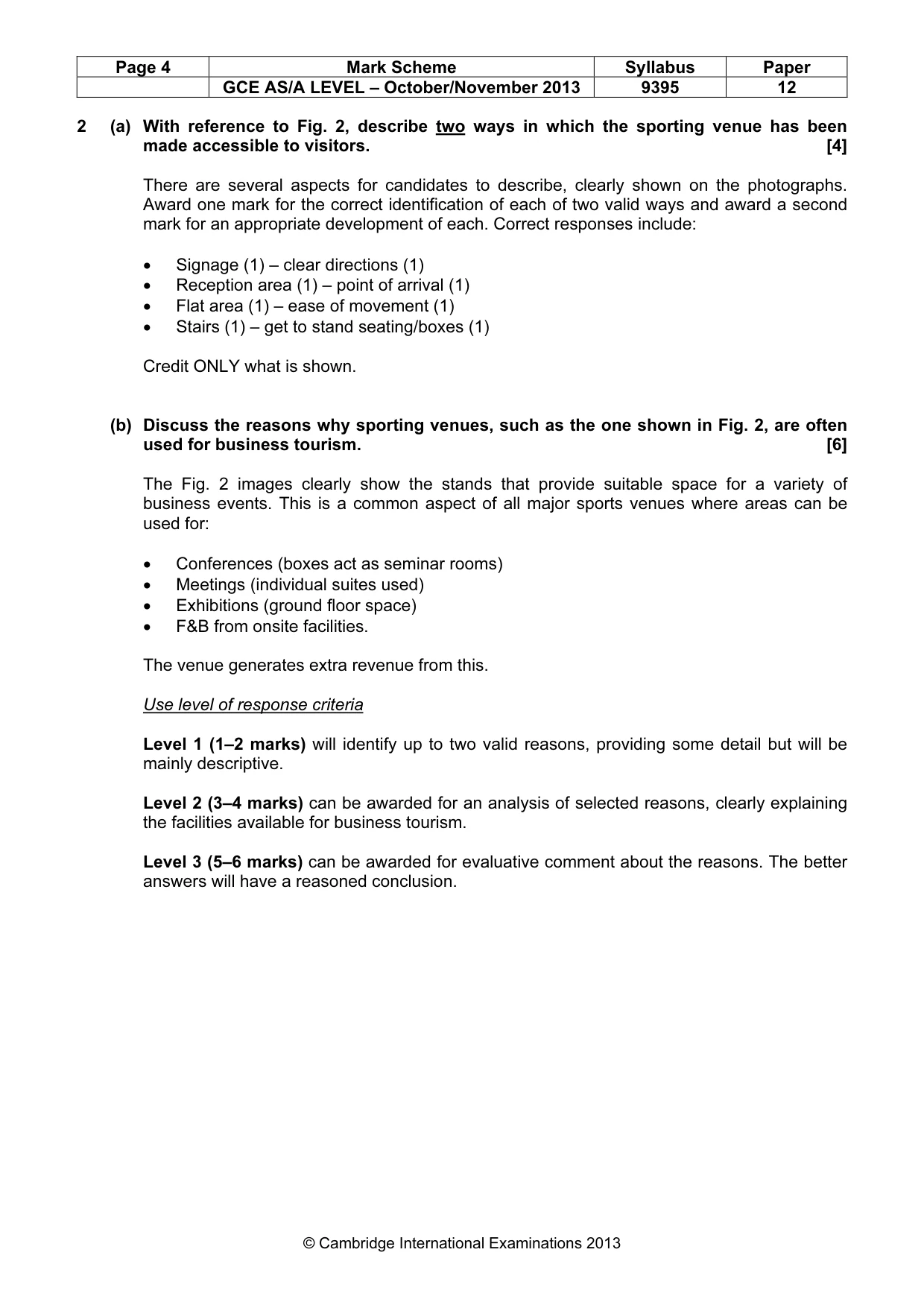 Mark scheme, page 4 of 10