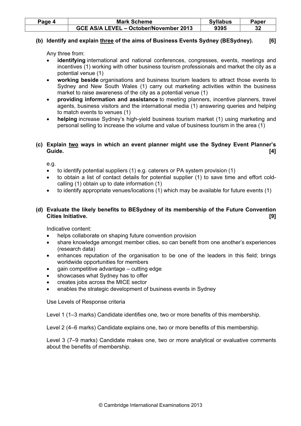Mark scheme, page 4 of 6