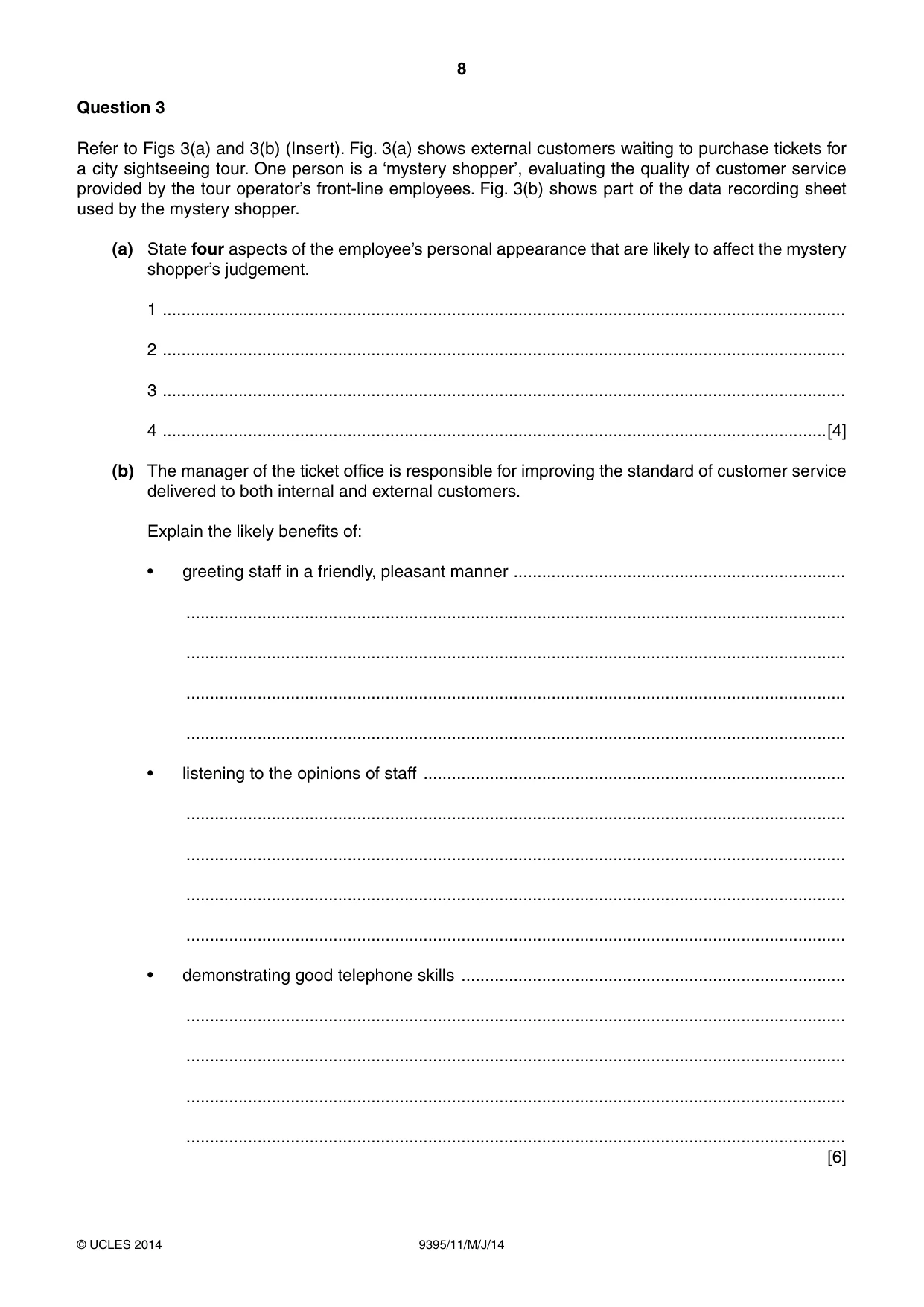 Cambridge A Level Travel and Tourism 9395 2014 May/June Paper 1 · Variant 1 question paper, page 8 of 16
