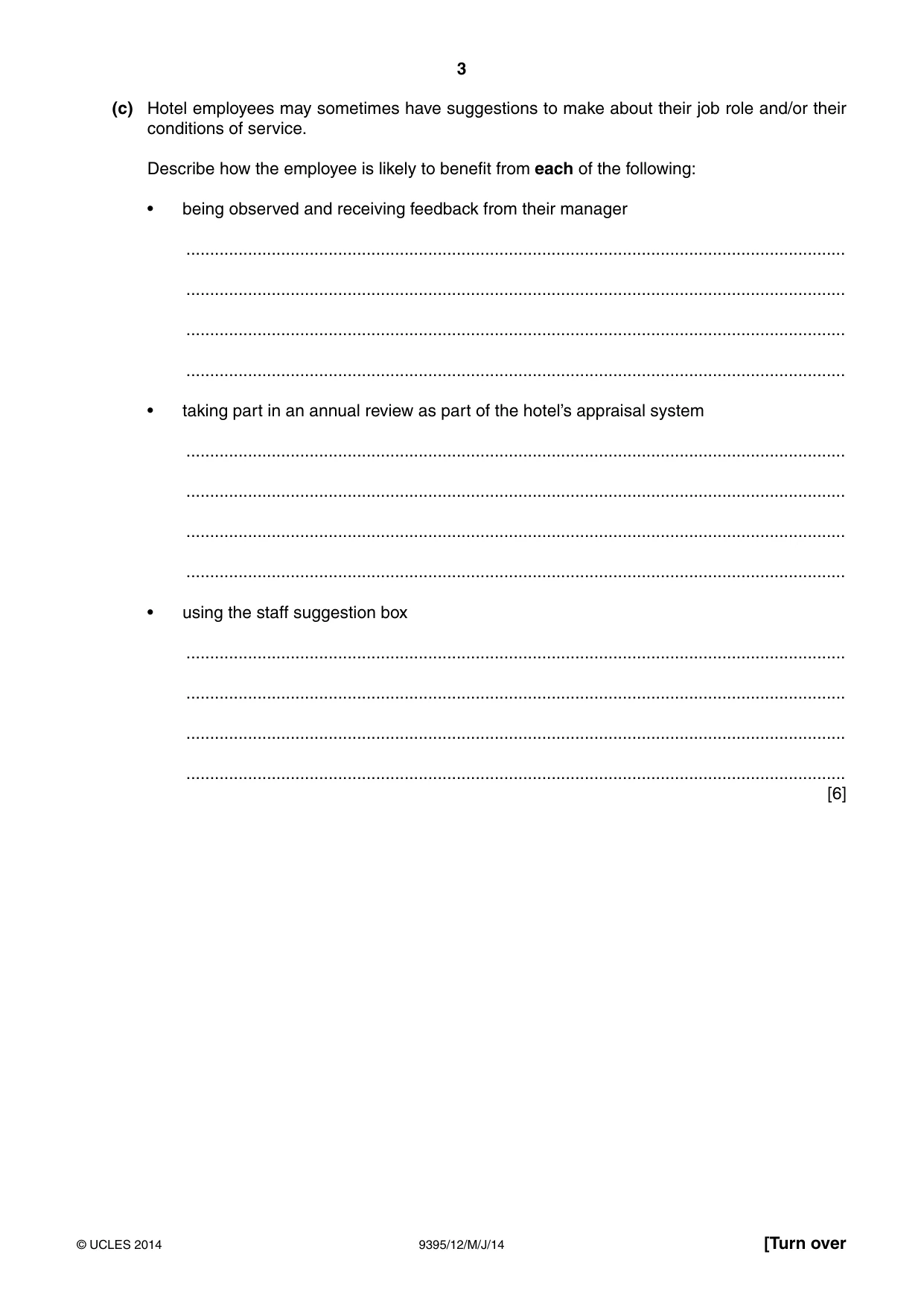 Cambridge A Level Travel and Tourism 9395 2014 May/June Paper 1 · Variant 2 question paper, page 3 of 16