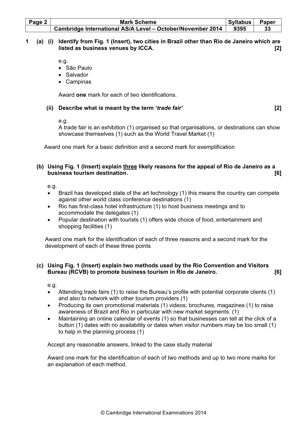 Mark scheme, page 2 of 9