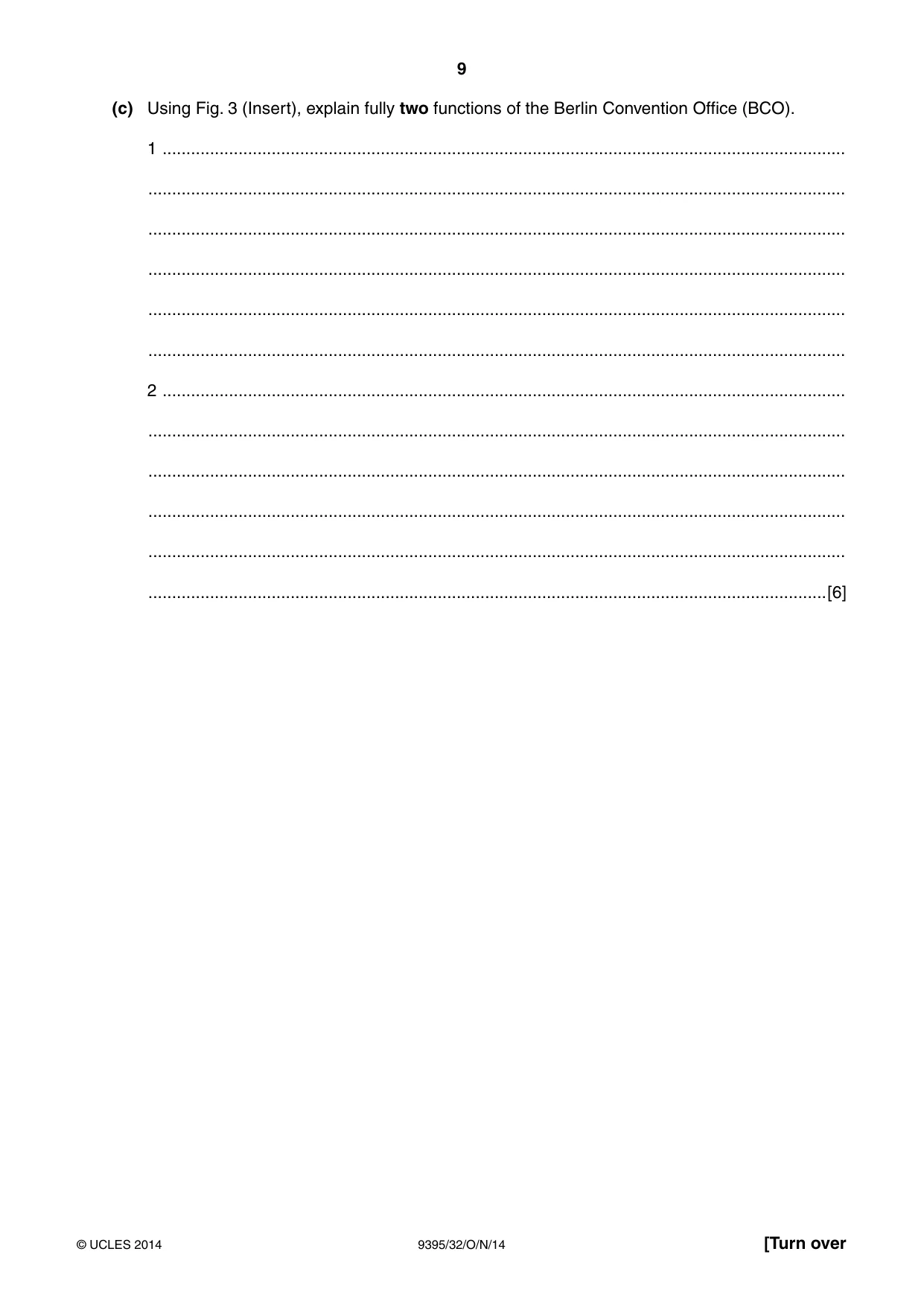 Cambridge A Level Travel and Tourism 9395 2014 Oct/Nov Paper 3 · Variant 2 question paper, page 9 of 16