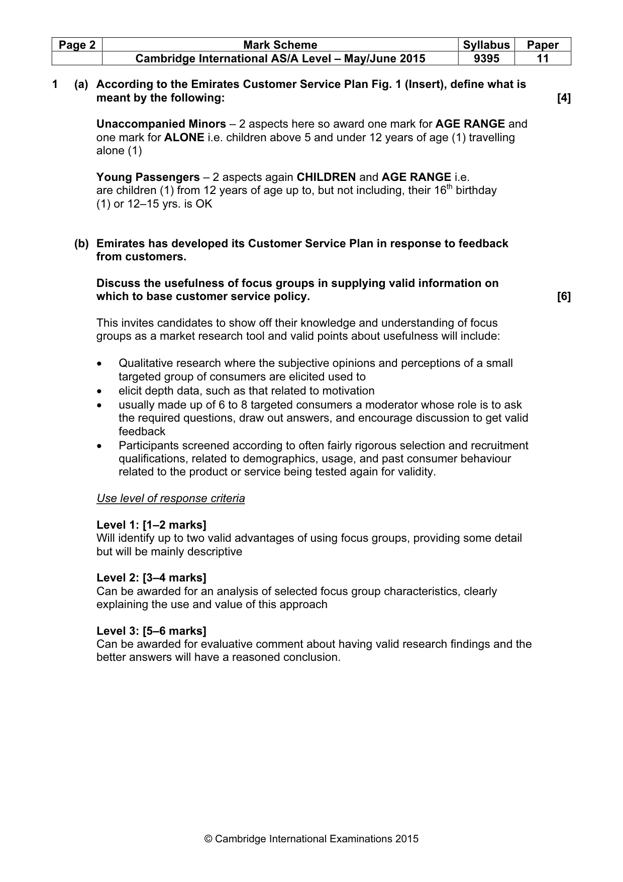 Mark scheme, page 2 of 9