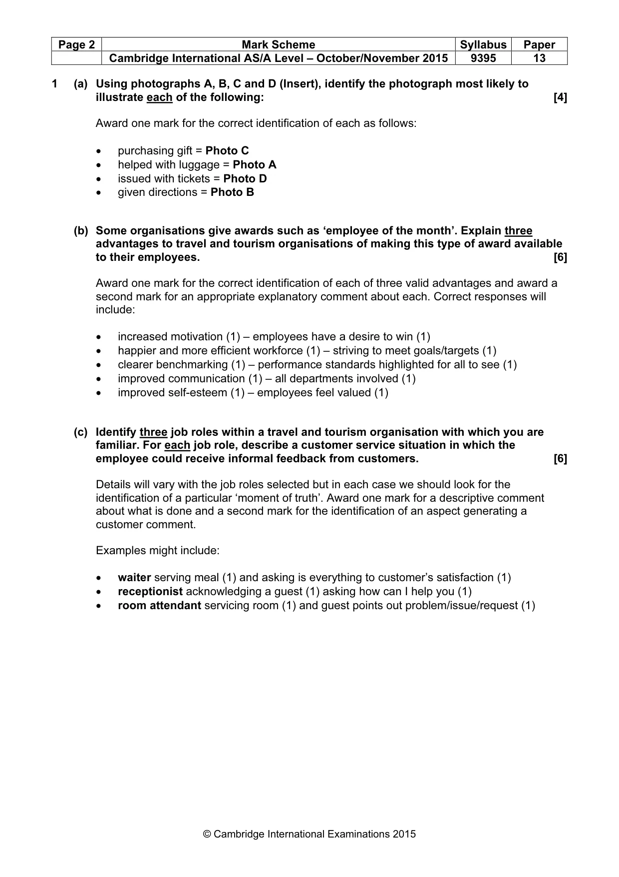 Mark scheme, page 2 of 9