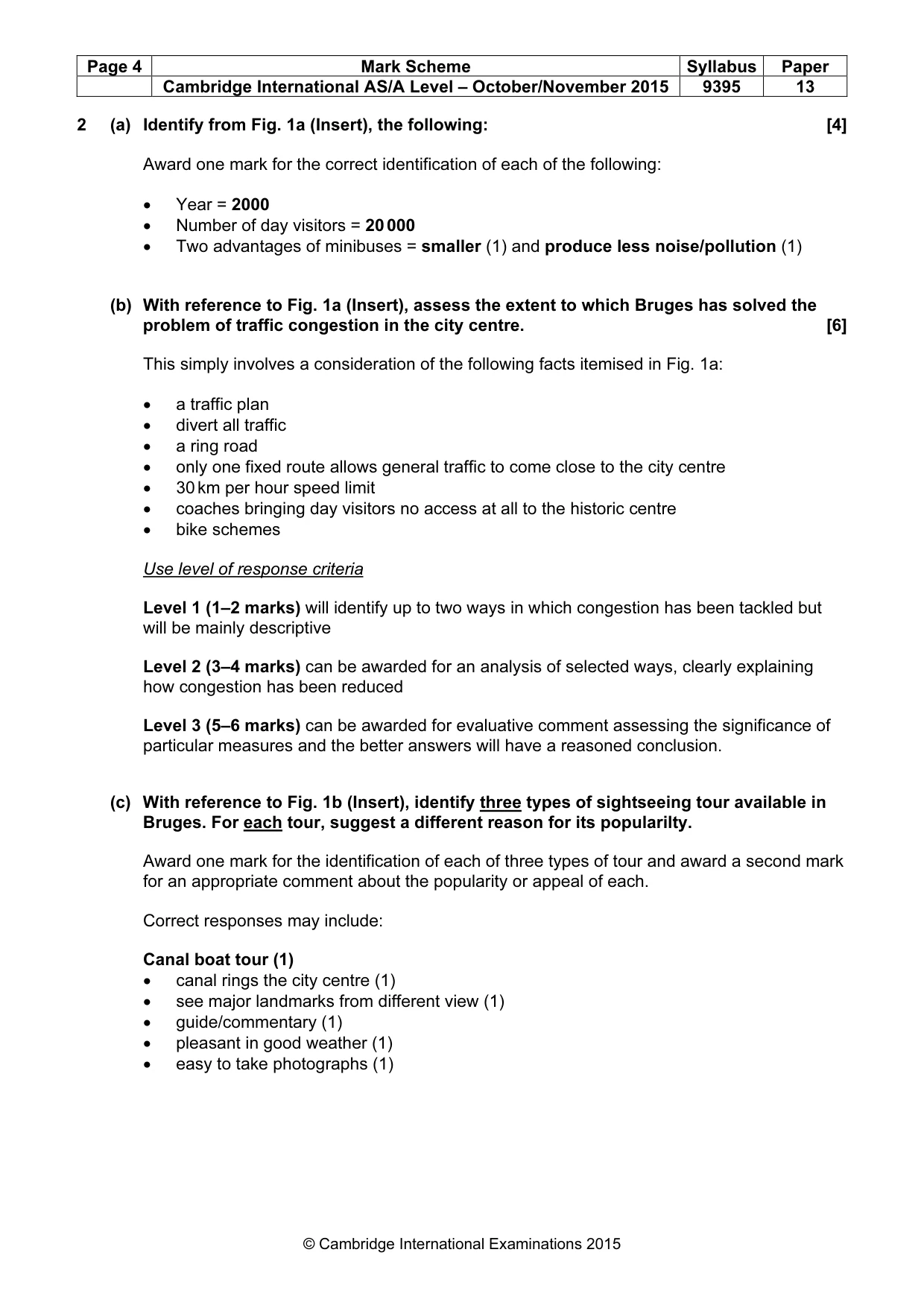 Mark scheme, page 4 of 9