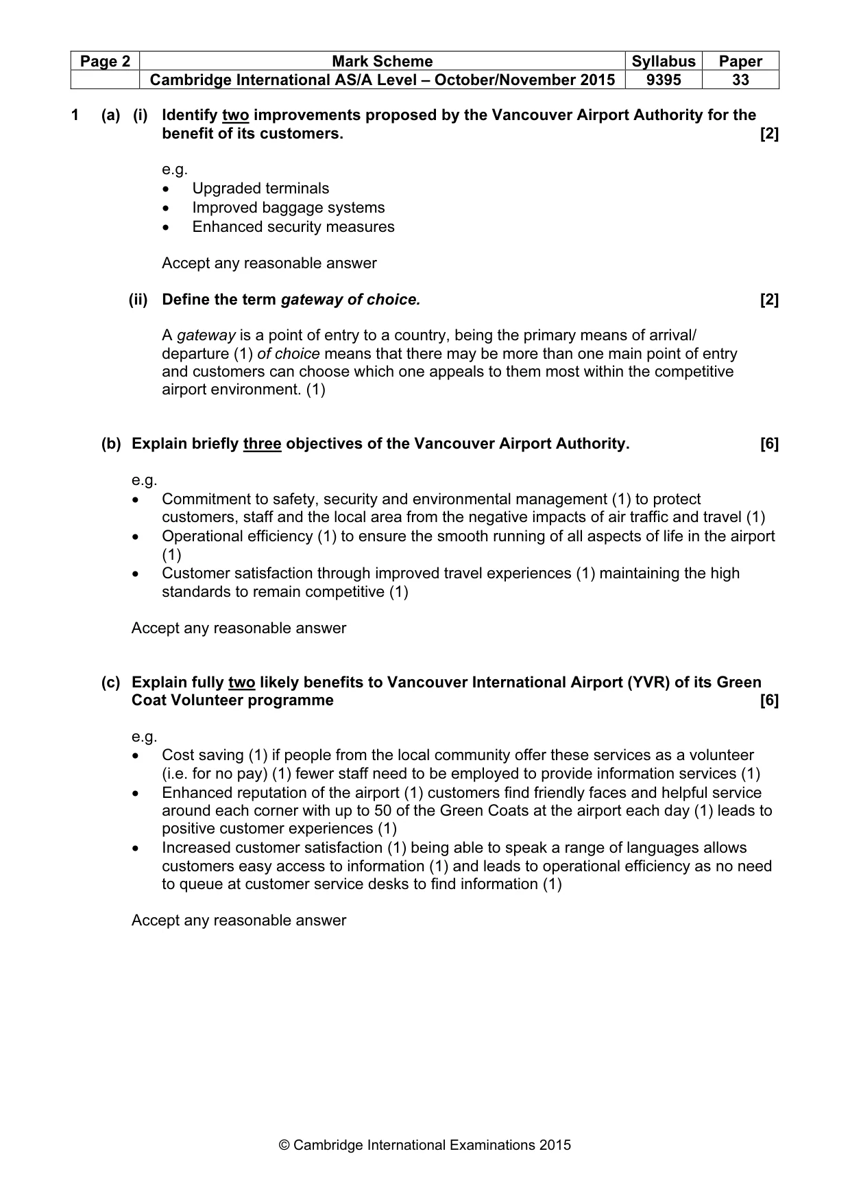 Mark scheme, page 2 of 7