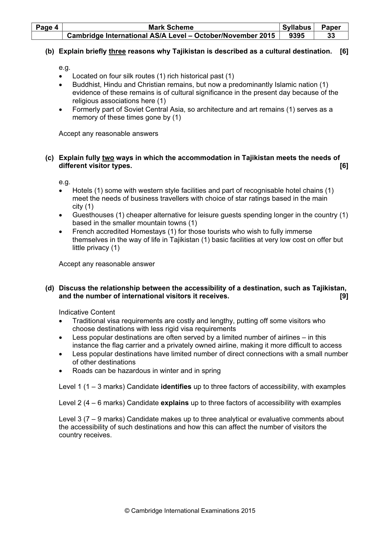 Mark scheme, page 4 of 7