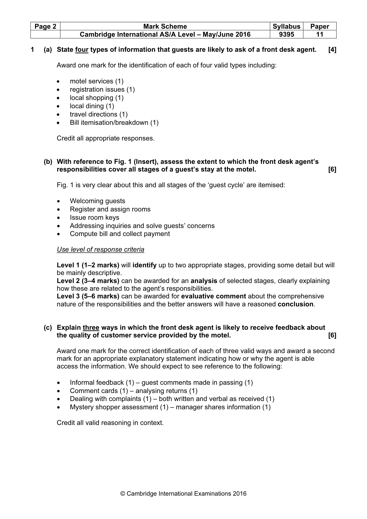 Mark scheme, page 2 of 8
