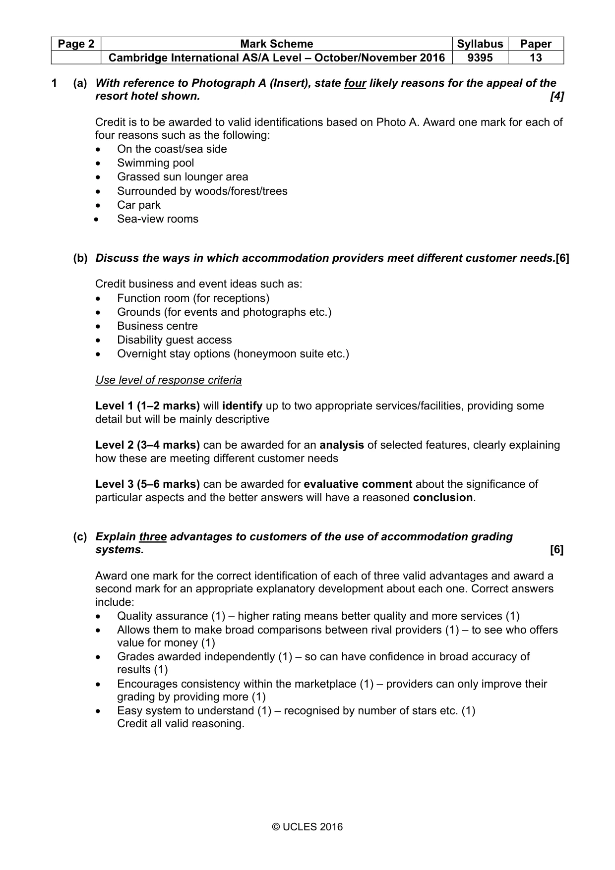 Mark scheme, page 2 of 9