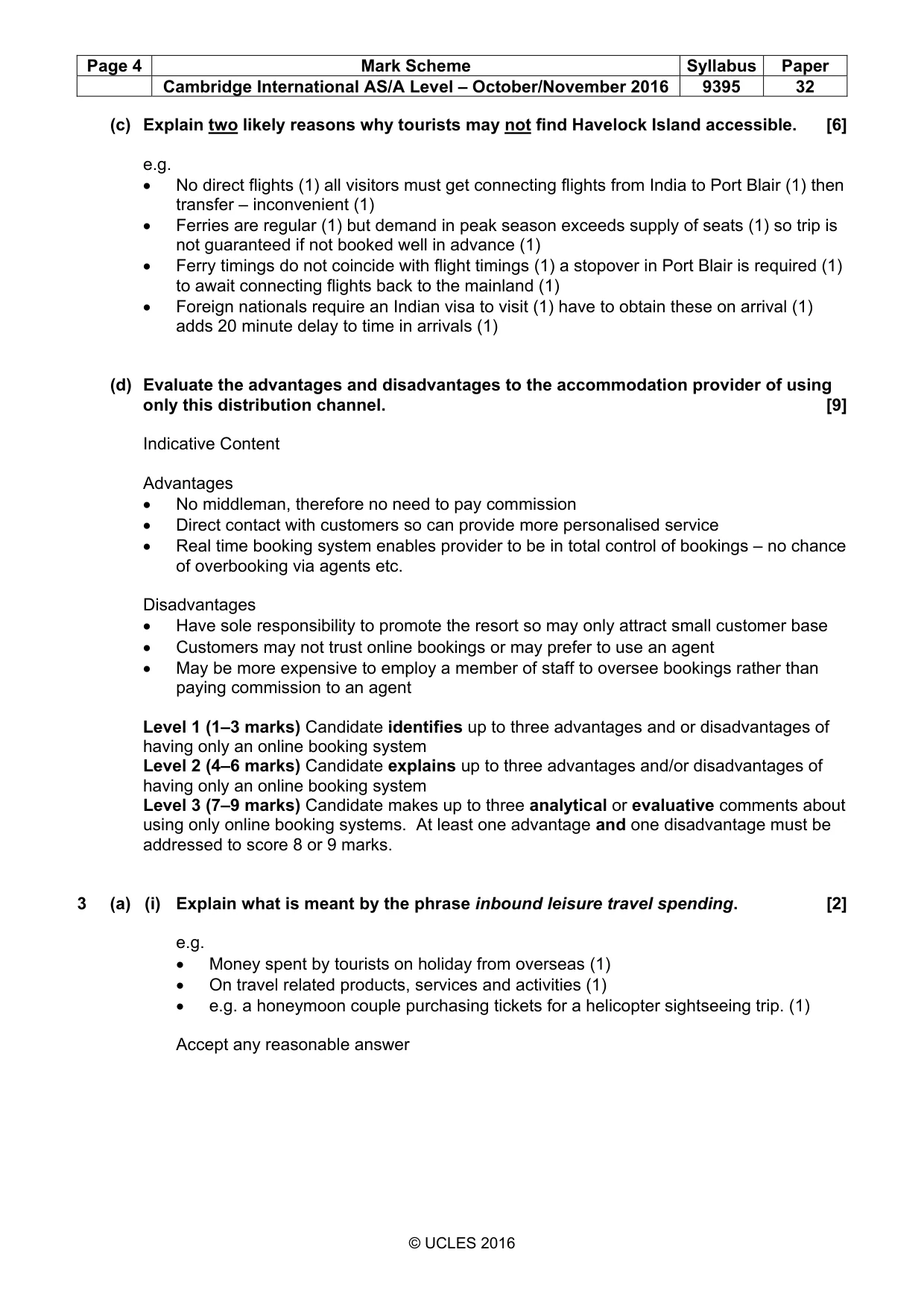 Mark scheme, page 4 of 7
