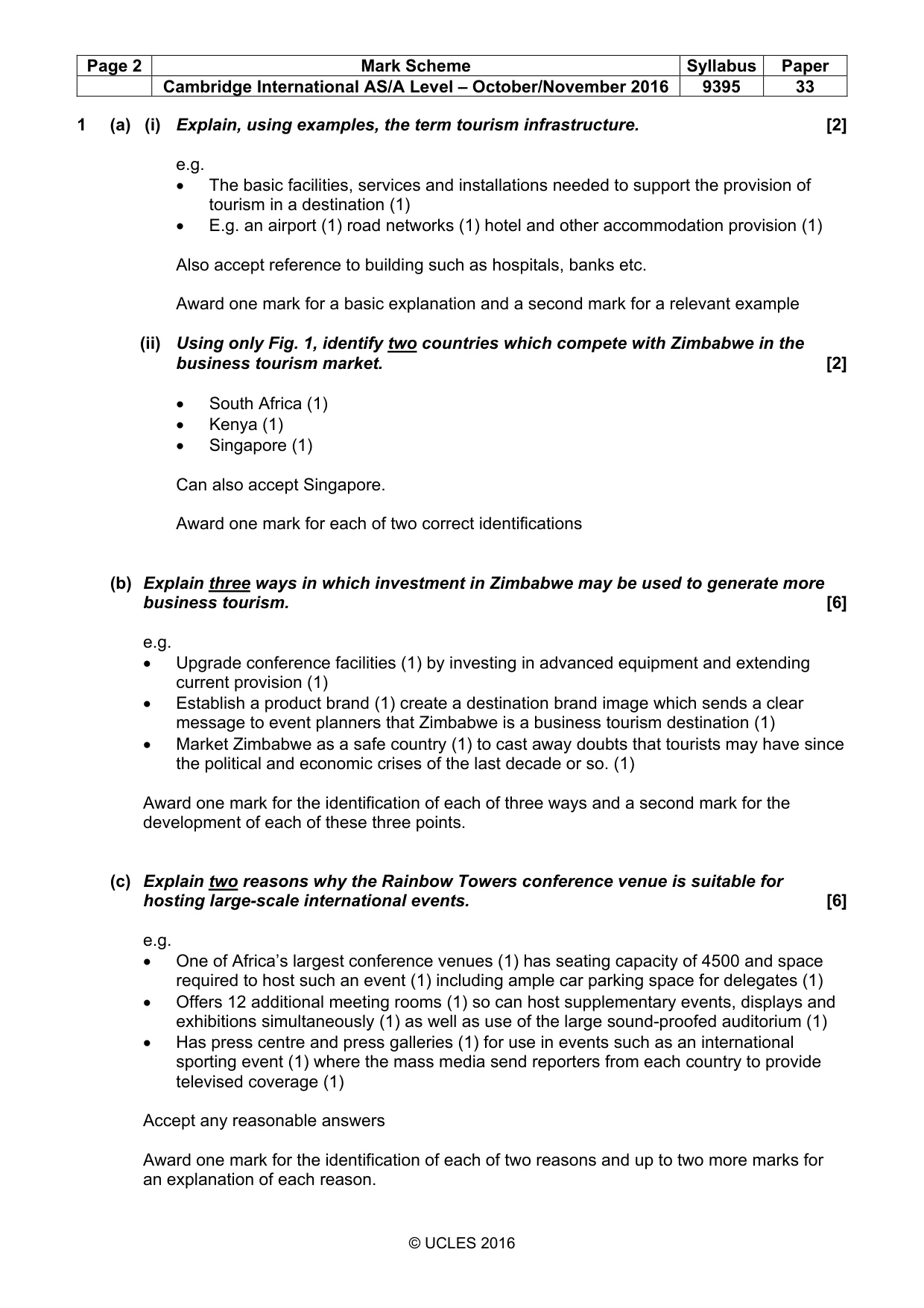 Mark scheme, page 2 of 8