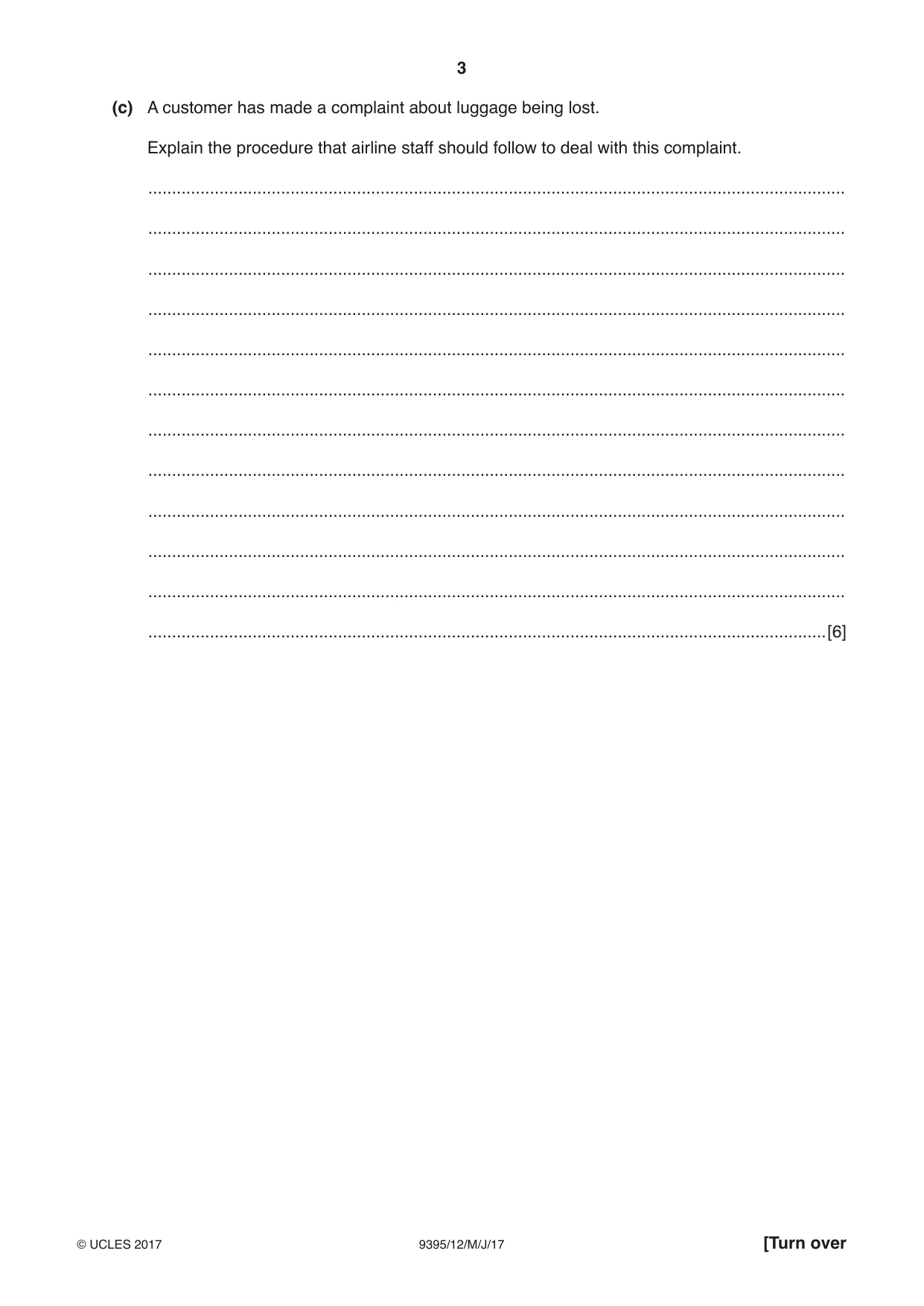 Cambridge A Level Travel and Tourism 9395 2017 May/June Paper 1 · Variant 2 question paper, page 3 of 16