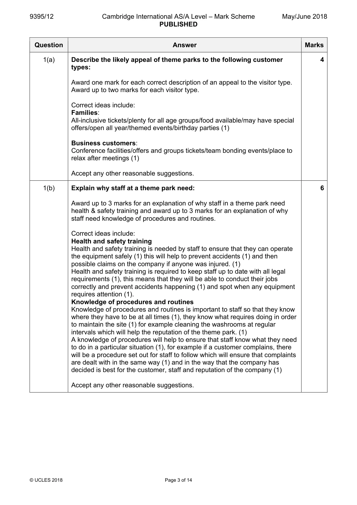 Mark scheme, page 3 of 14