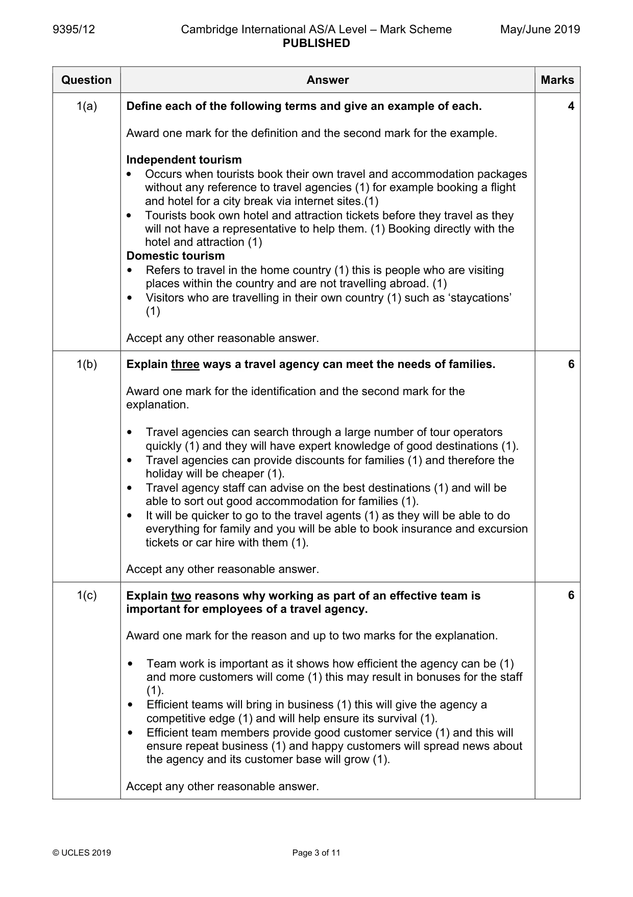 Mark scheme, page 3 of 11
