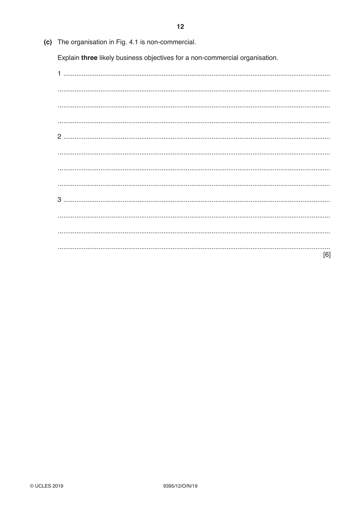 Cambridge A Level Travel and Tourism 9395 2019 Oct/Nov Paper 1 · Variant 2 question paper, page 12 of 16