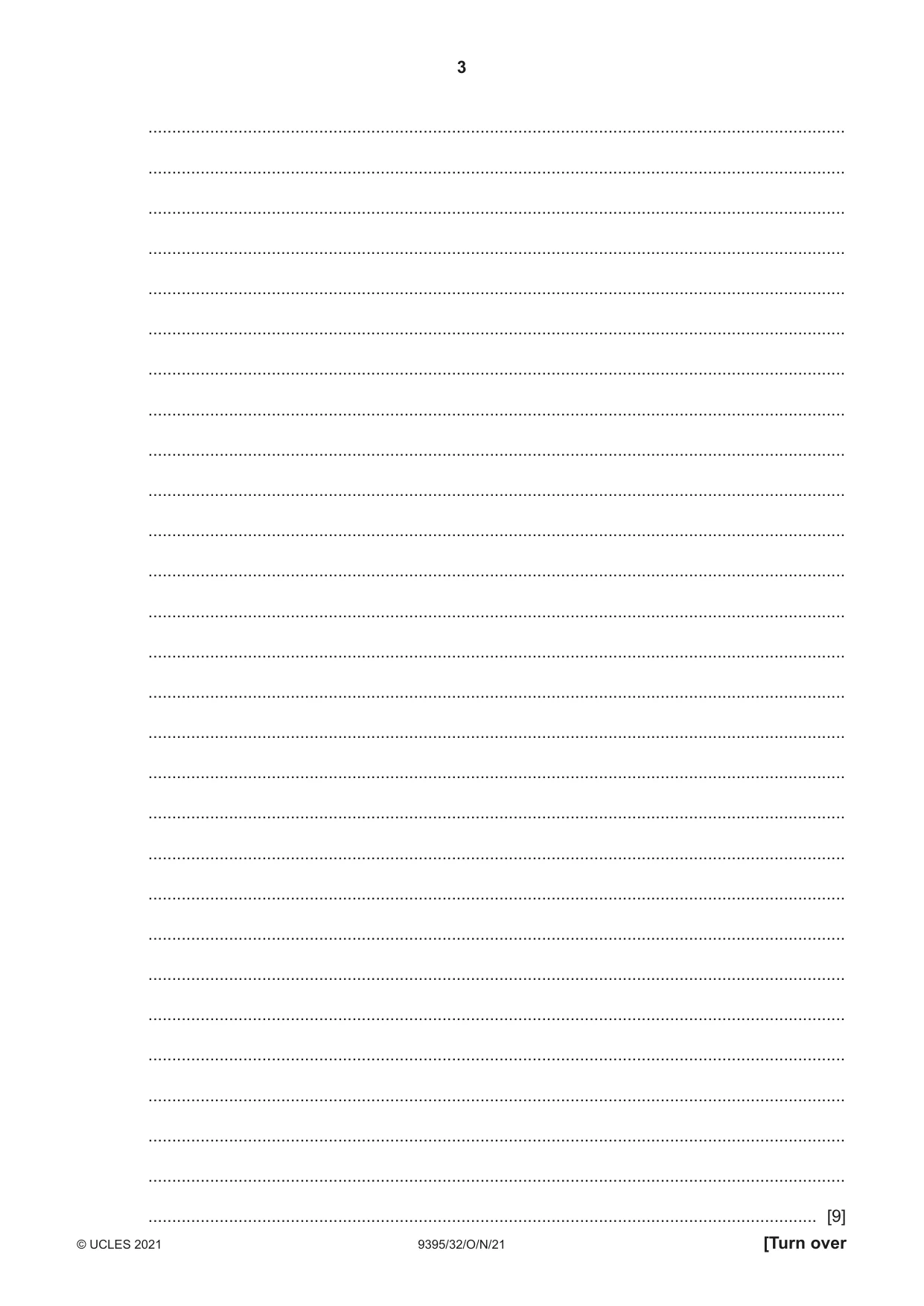 Cambridge A Level Travel and Tourism 9395 2021 Oct/Nov Paper 3 · Variant 2 question paper, page 3 of 12