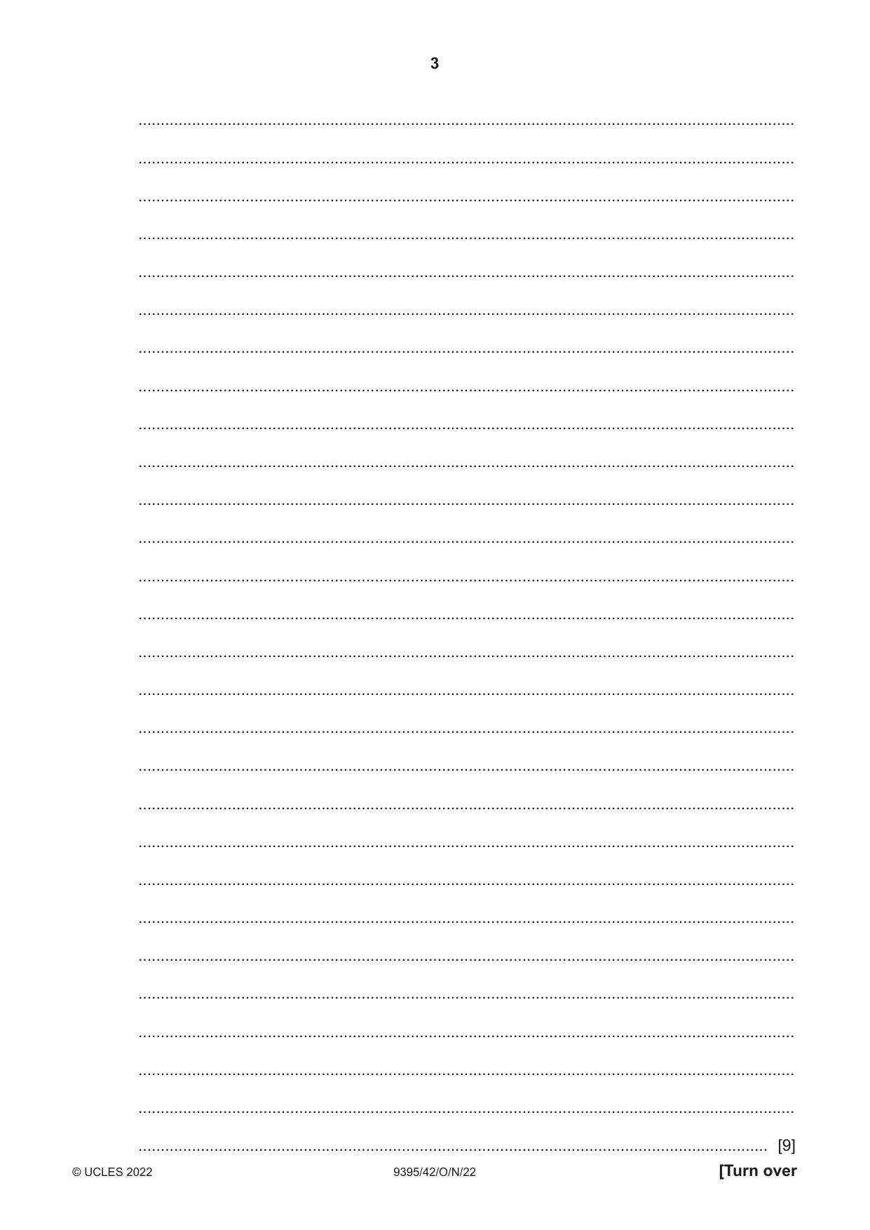 Cambridge A Level Travel and Tourism 9395 2022 Oct/Nov Paper 4 · Variant 2 question paper, page 3 of 12