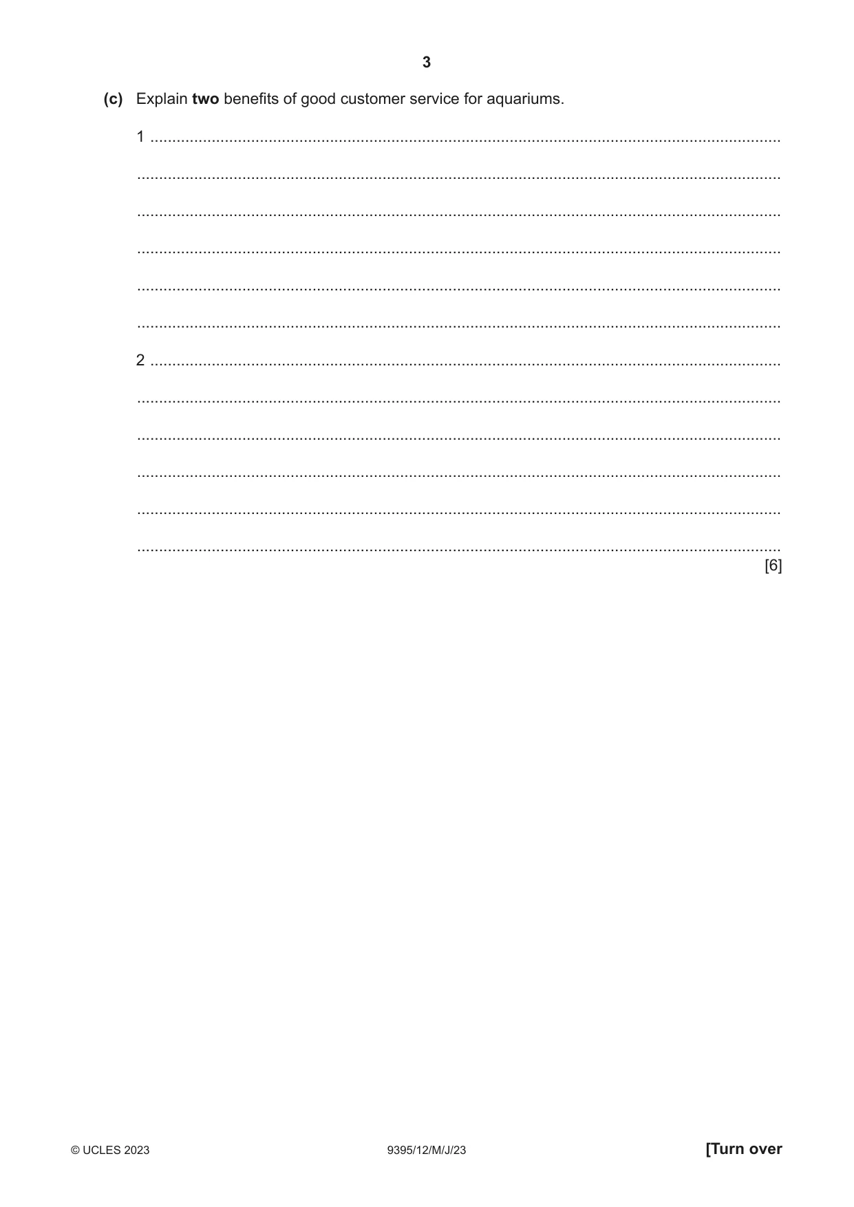 Cambridge A Level Travel and Tourism 9395 2023 May/June Paper 1 · Variant 2 question paper, page 3 of 16