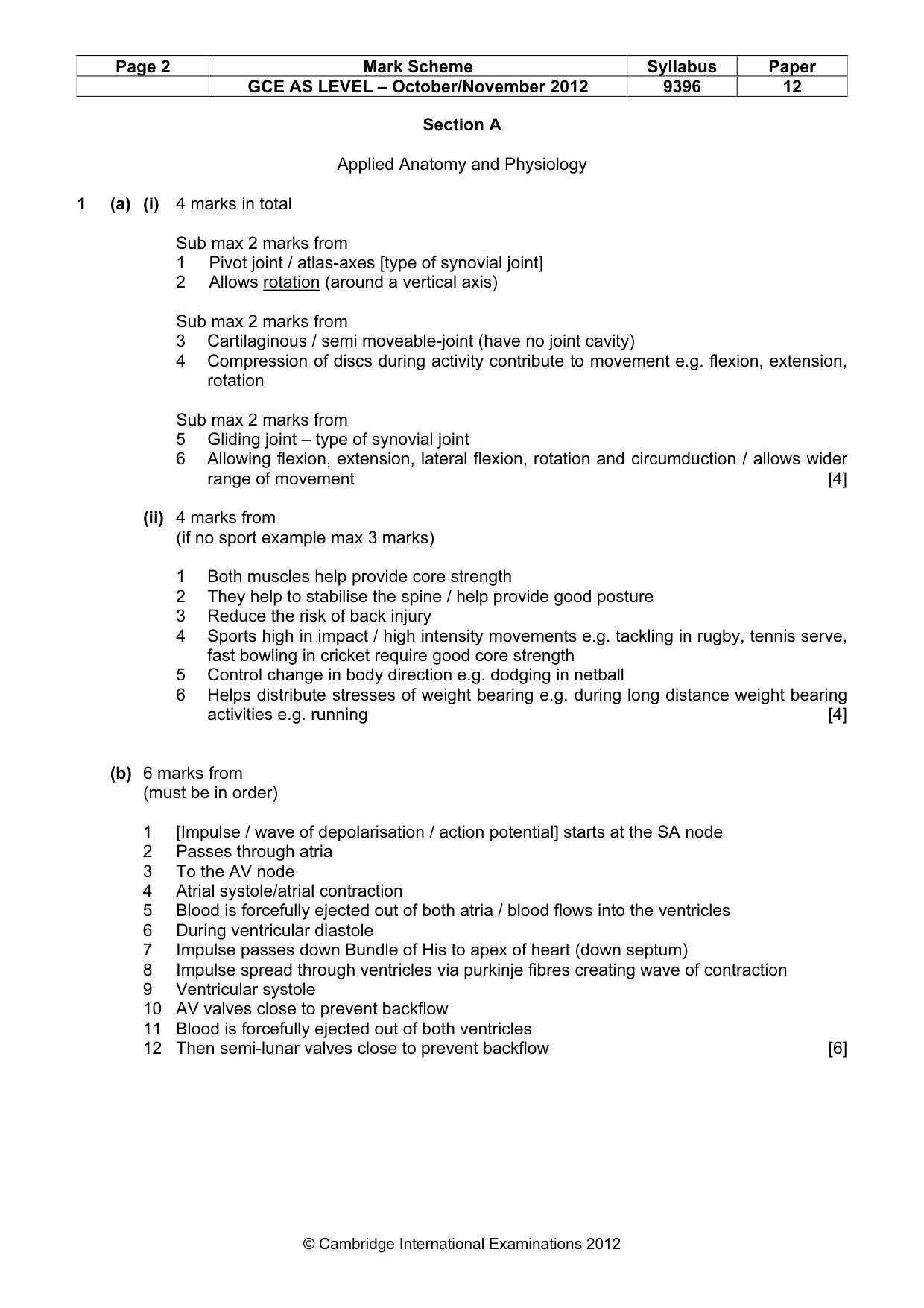 Mark scheme, page 2 of 10
