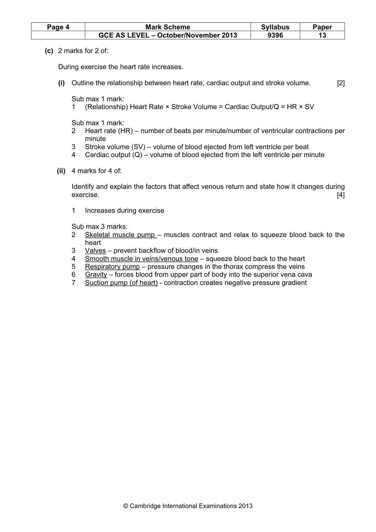 Mark scheme, page 4 of 13