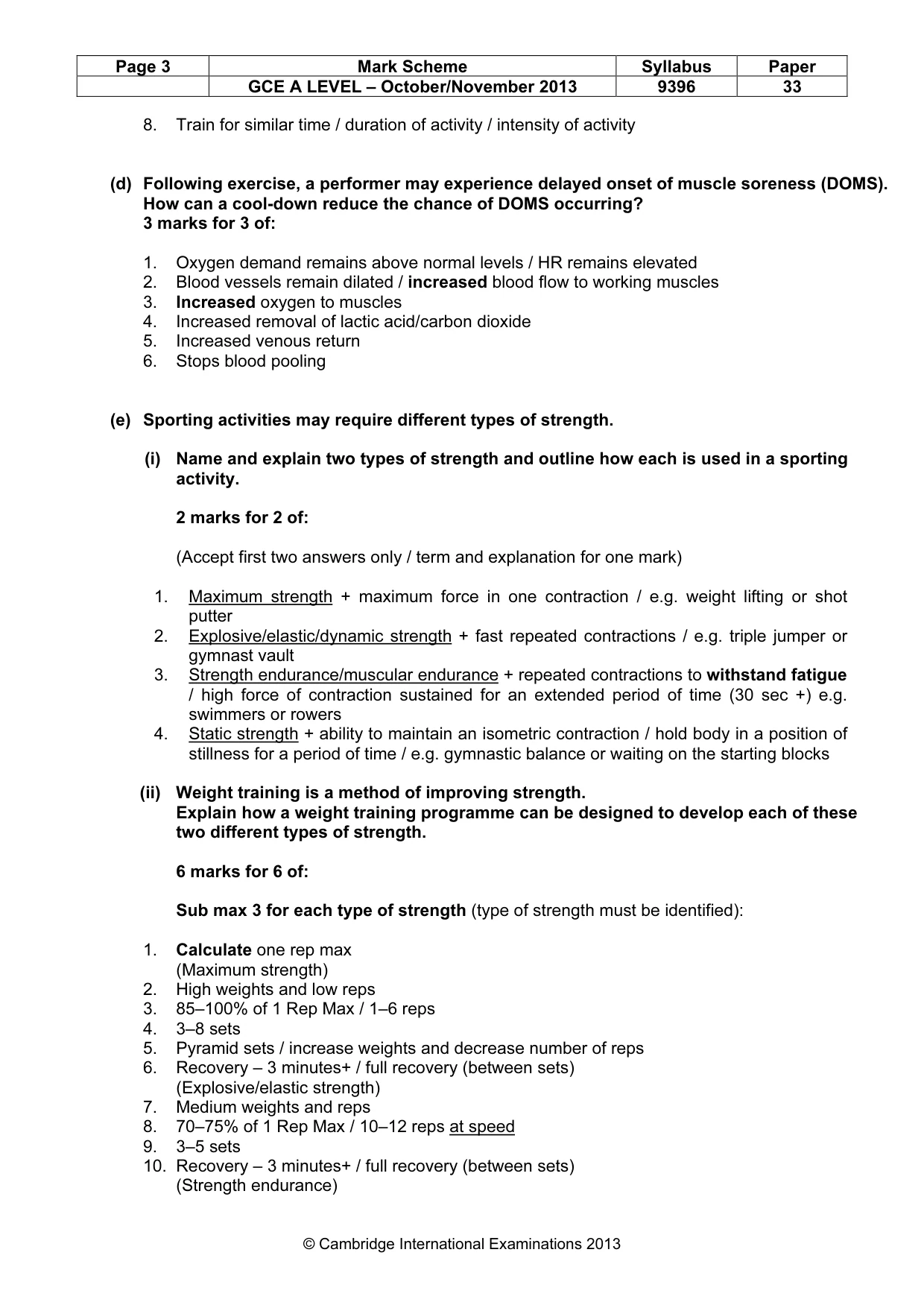 Mark scheme, page 3 of 10