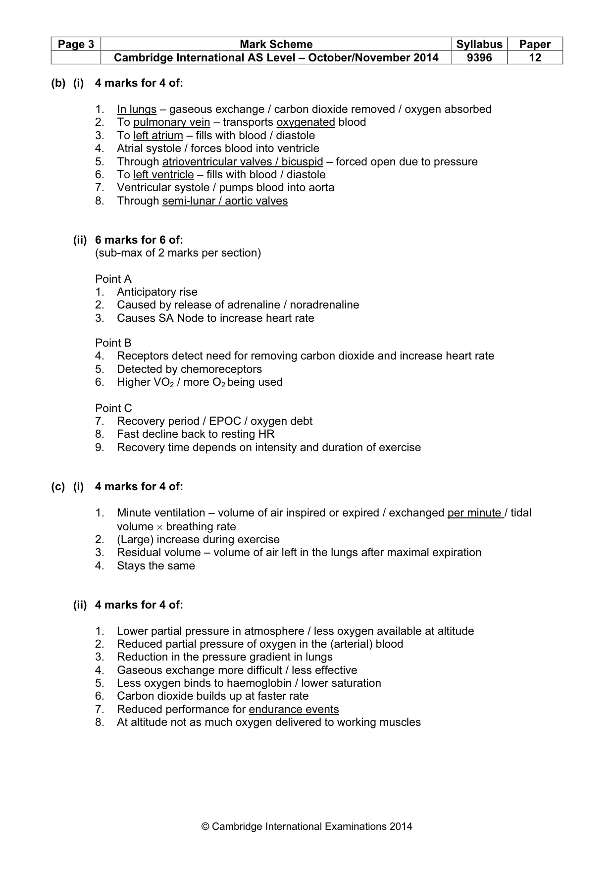 Mark scheme, page 3 of 7