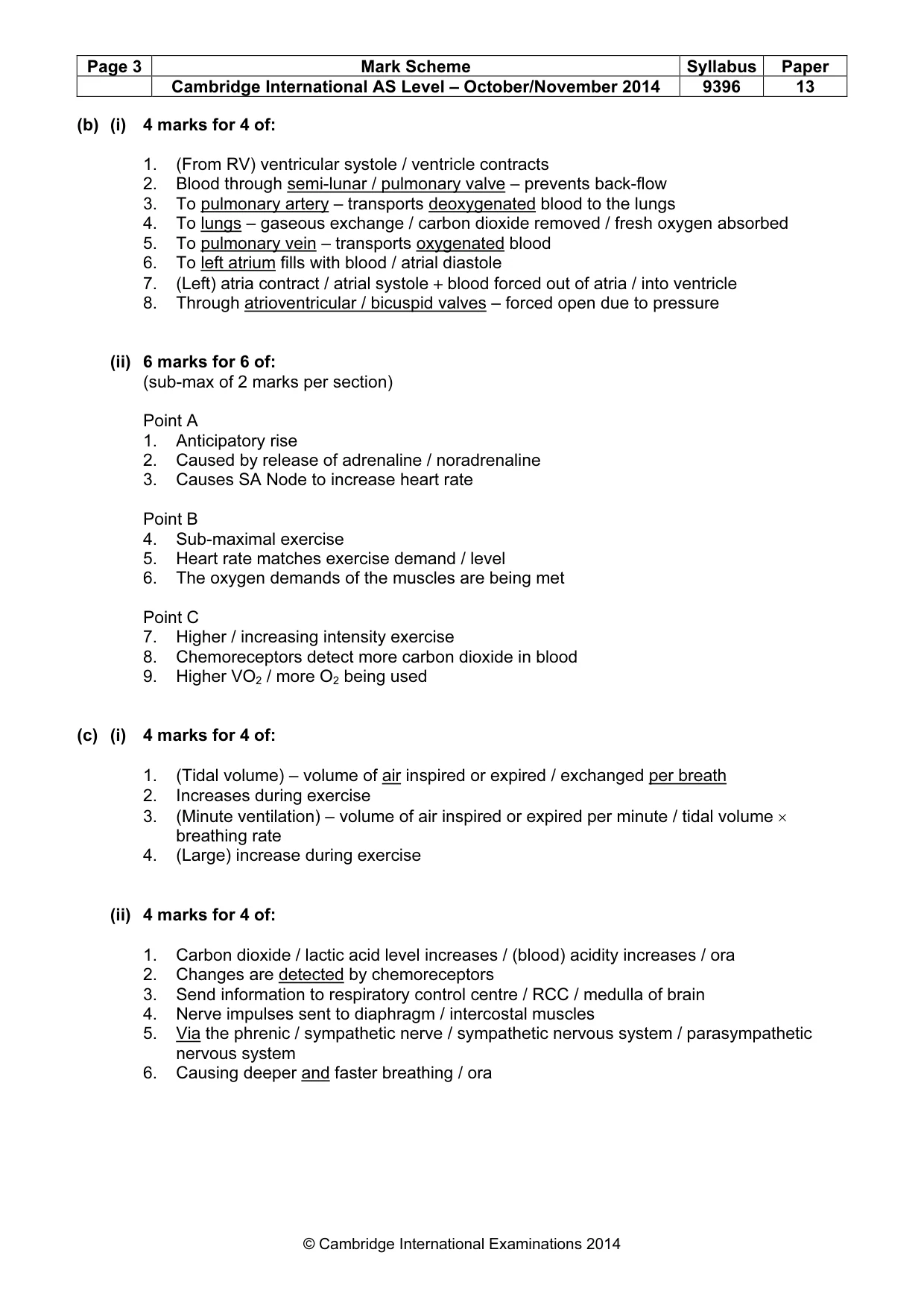 Mark scheme, page 3 of 8