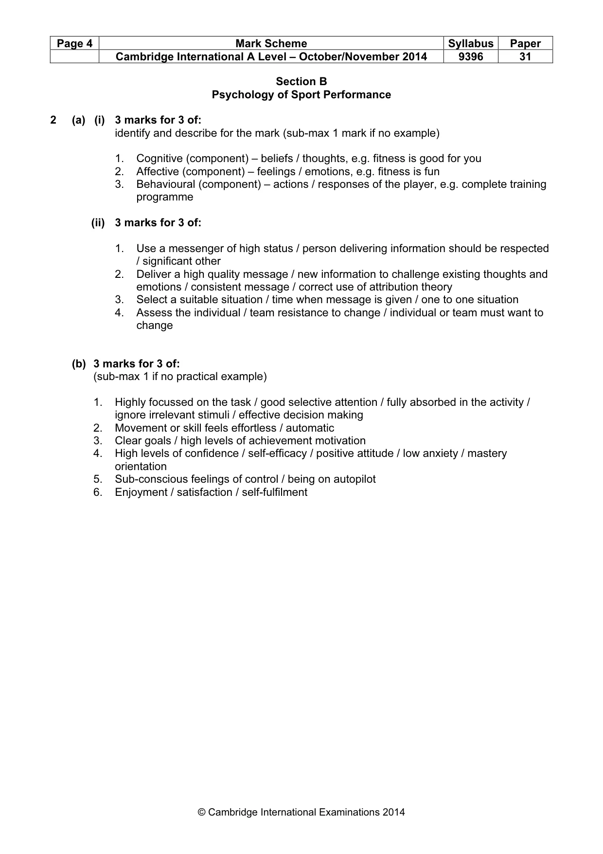 Mark scheme, page 4 of 10