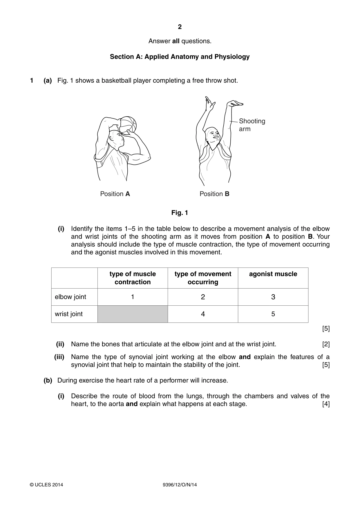 Cambridge A Level Physical Education 9396 2014 Oct/Nov Paper 1 · Variant 2 question paper, page 2 of 4