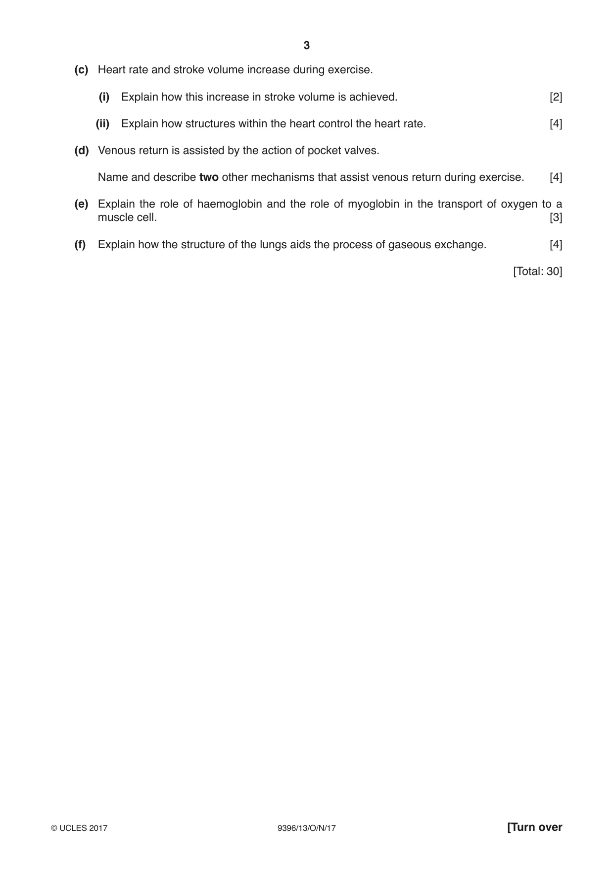 Cambridge A Level Physical Education 9396 2017 Oct/Nov Paper 1 · Variant 3 question paper, page 3 of 8