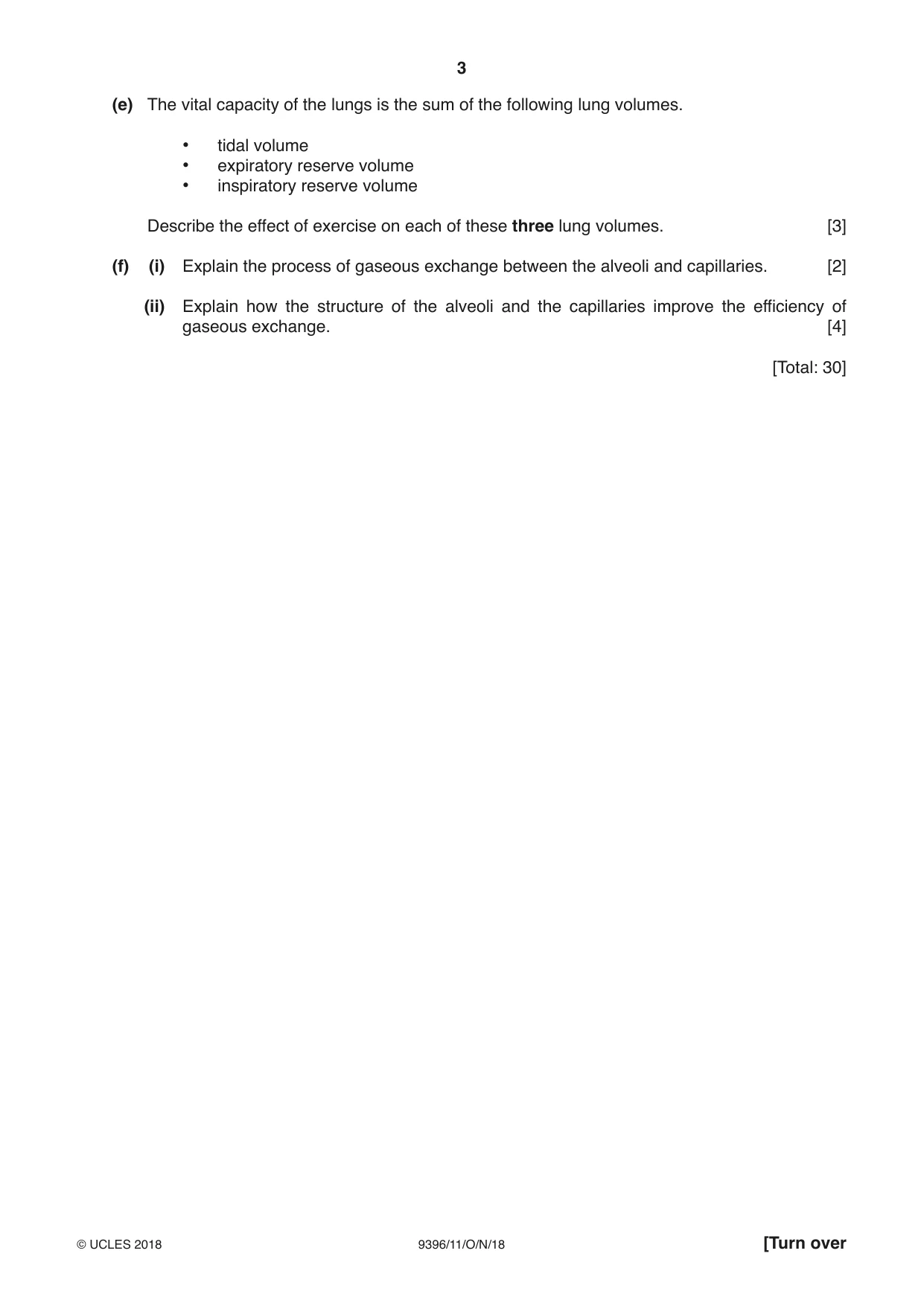 Cambridge A Level Physical Education 9396 2018 Oct/Nov Paper 1 · Variant 1 question paper, page 3 of 8