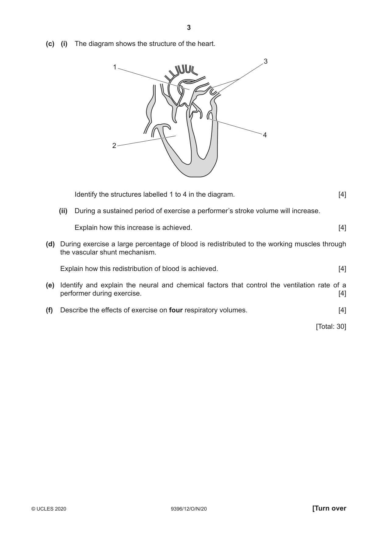 Cambridge A Level Physical Education 9396 2020 Oct/Nov Paper 1 · Variant 2 question paper, page 3 of 8
