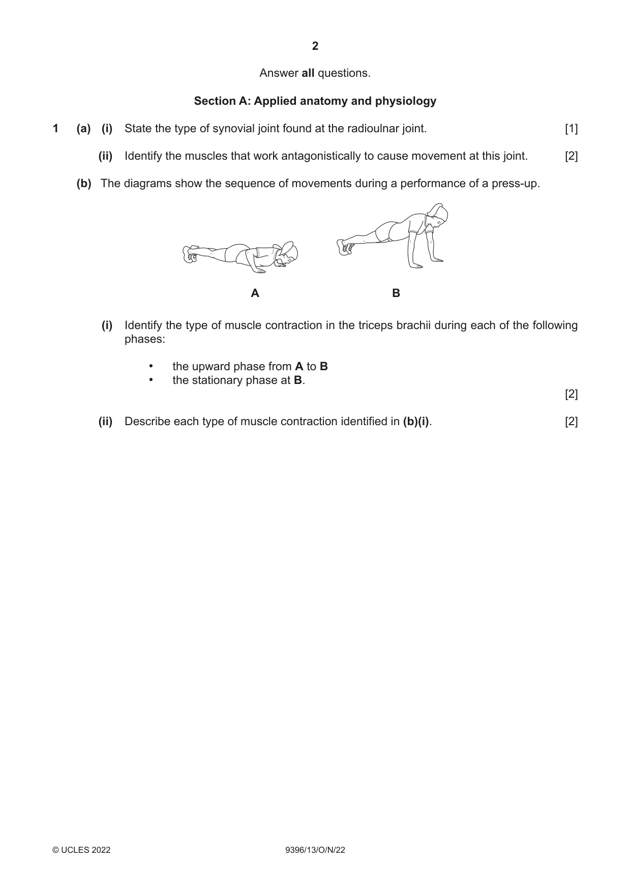 Cambridge A Level Physical Education 9396 2022 Oct/Nov Paper 1 · Variant 3 question paper, page 2 of 8