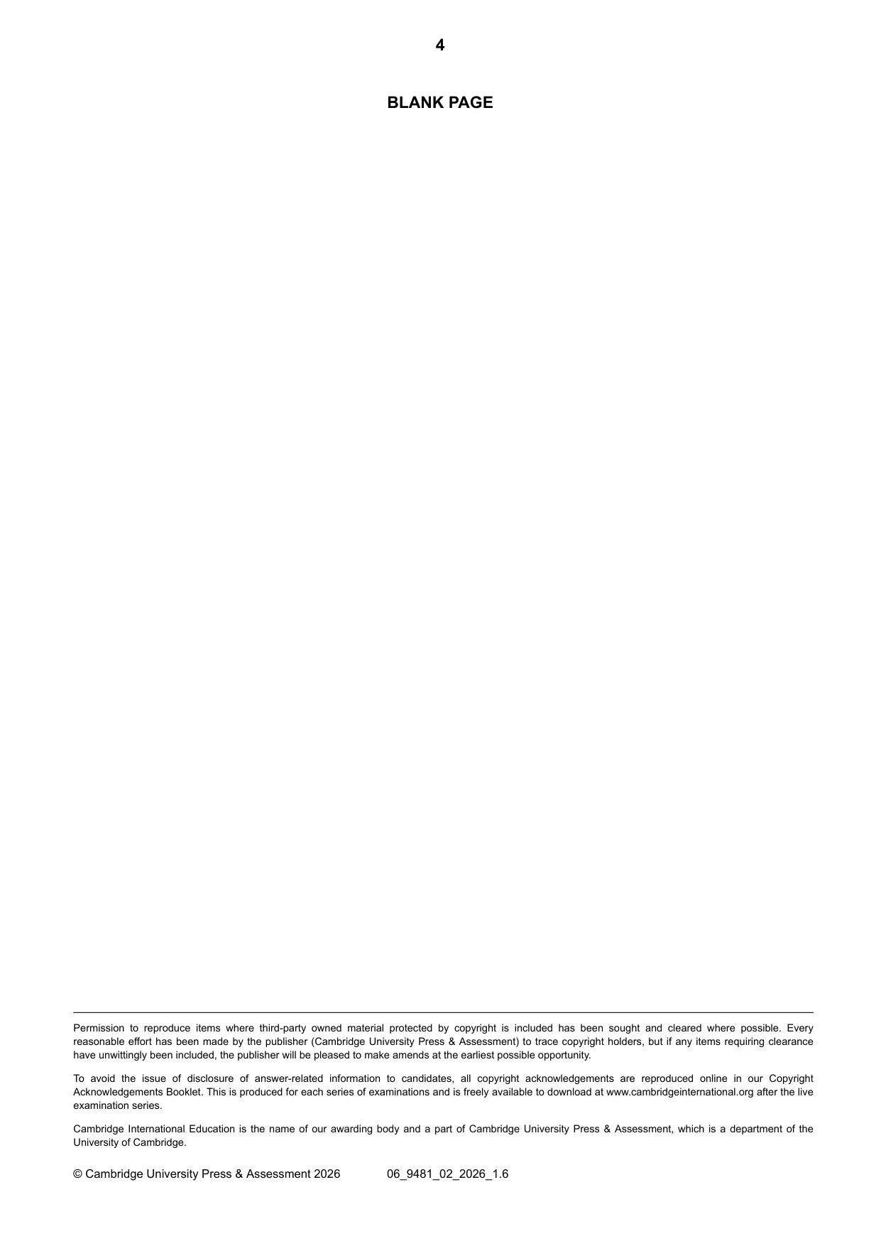 Cambridge A Level Digital Media and Design 9481 2026 May/June Paper 2 · Variant 0 question paper, page 4 of 4
