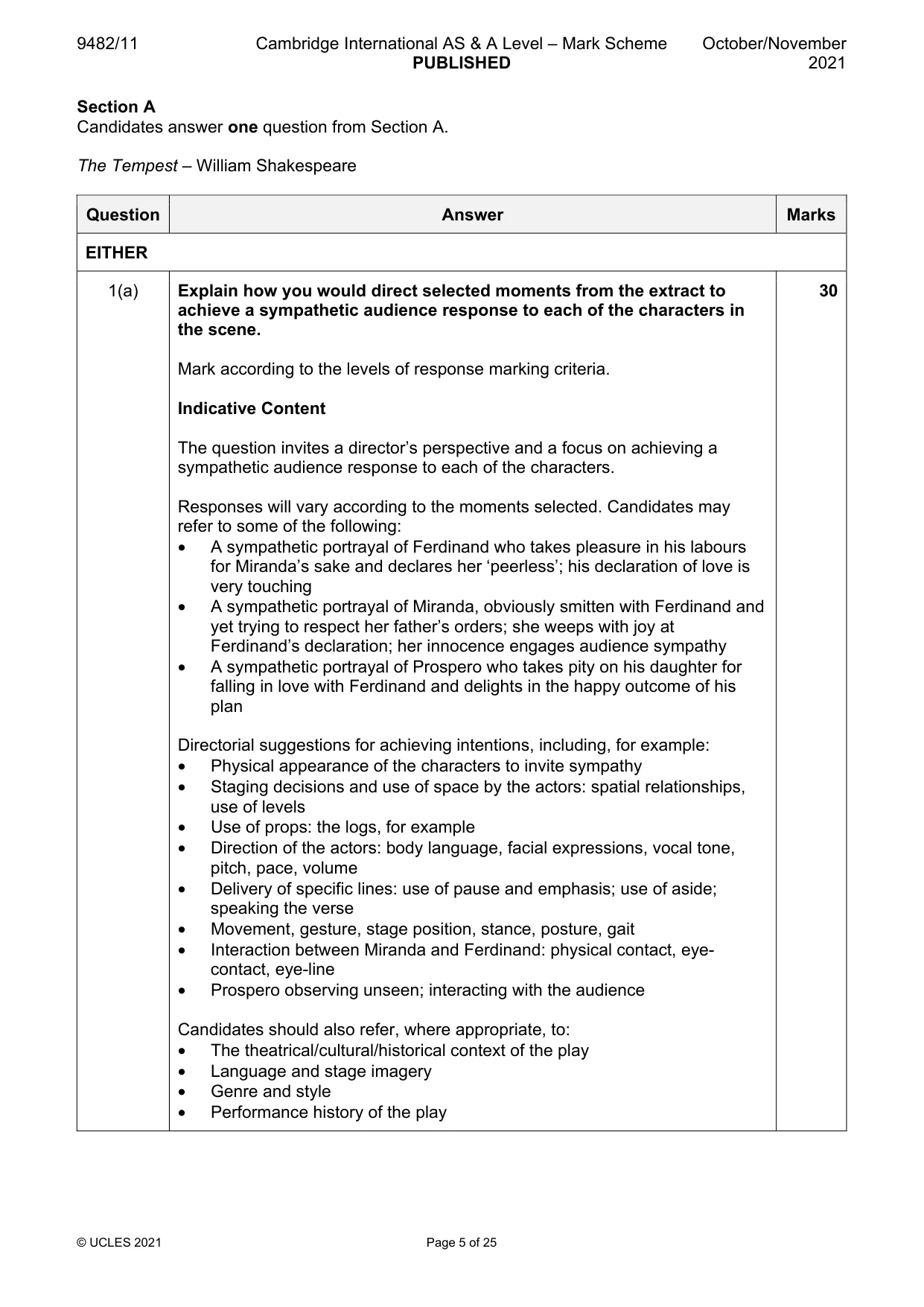 Mark scheme, page 5 of 25