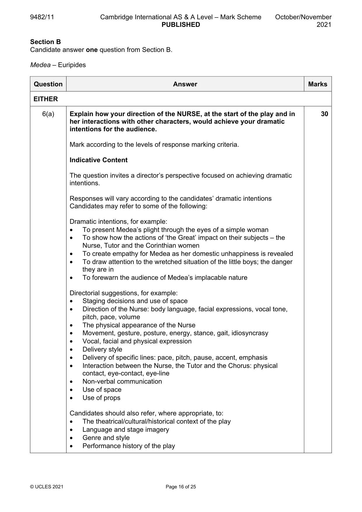 Mark scheme, page 16 of 25