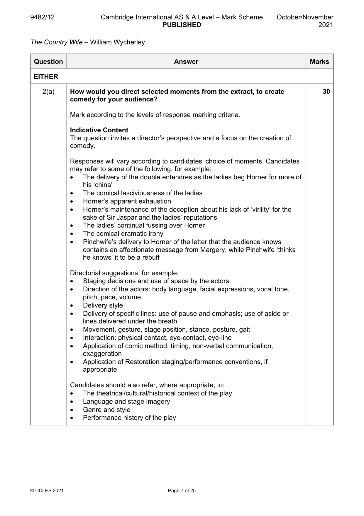 Mark scheme, page 7 of 25